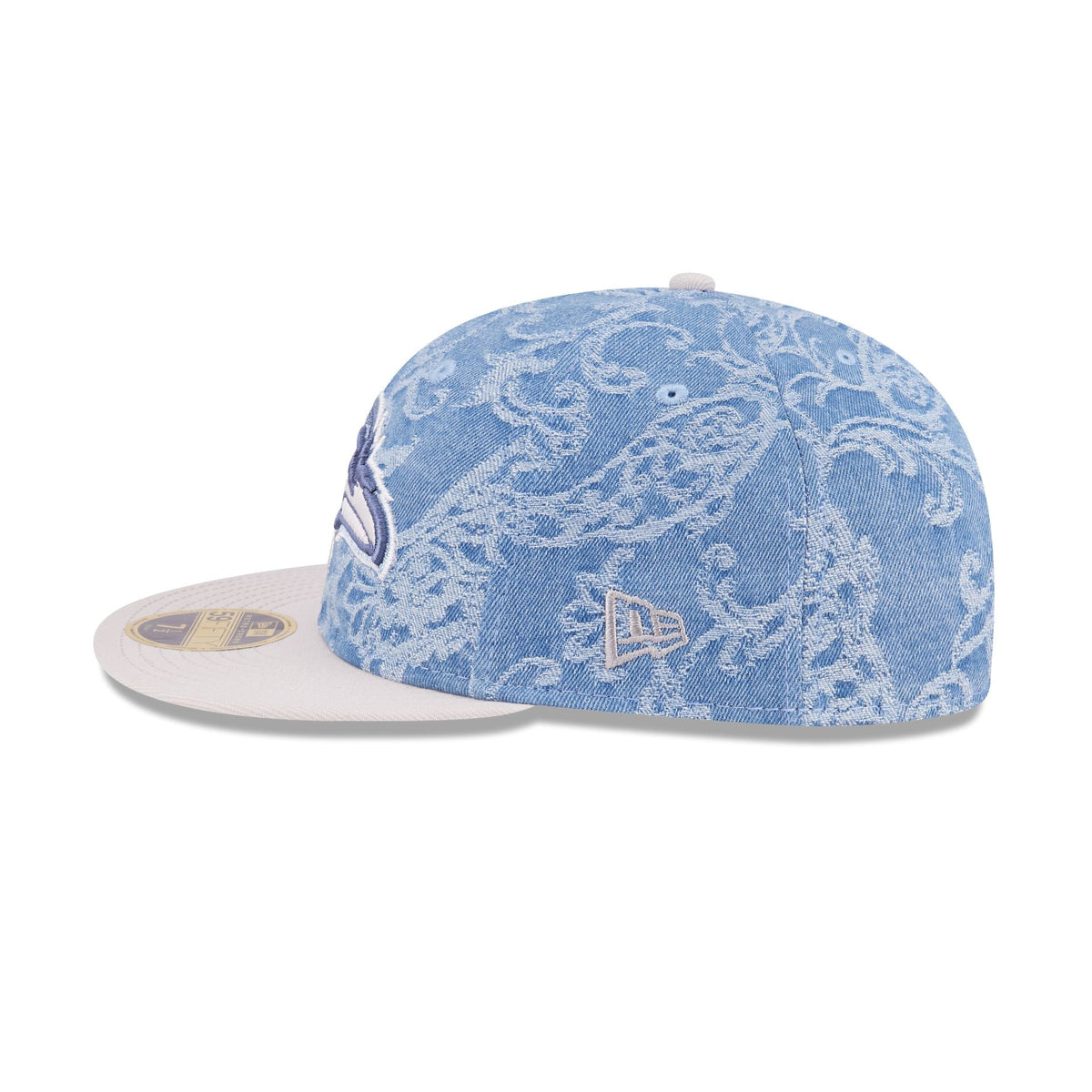 Just Caps Jacquard Denim Baltimore Ravens Retro Crown 59FIFTY Fitted Hat