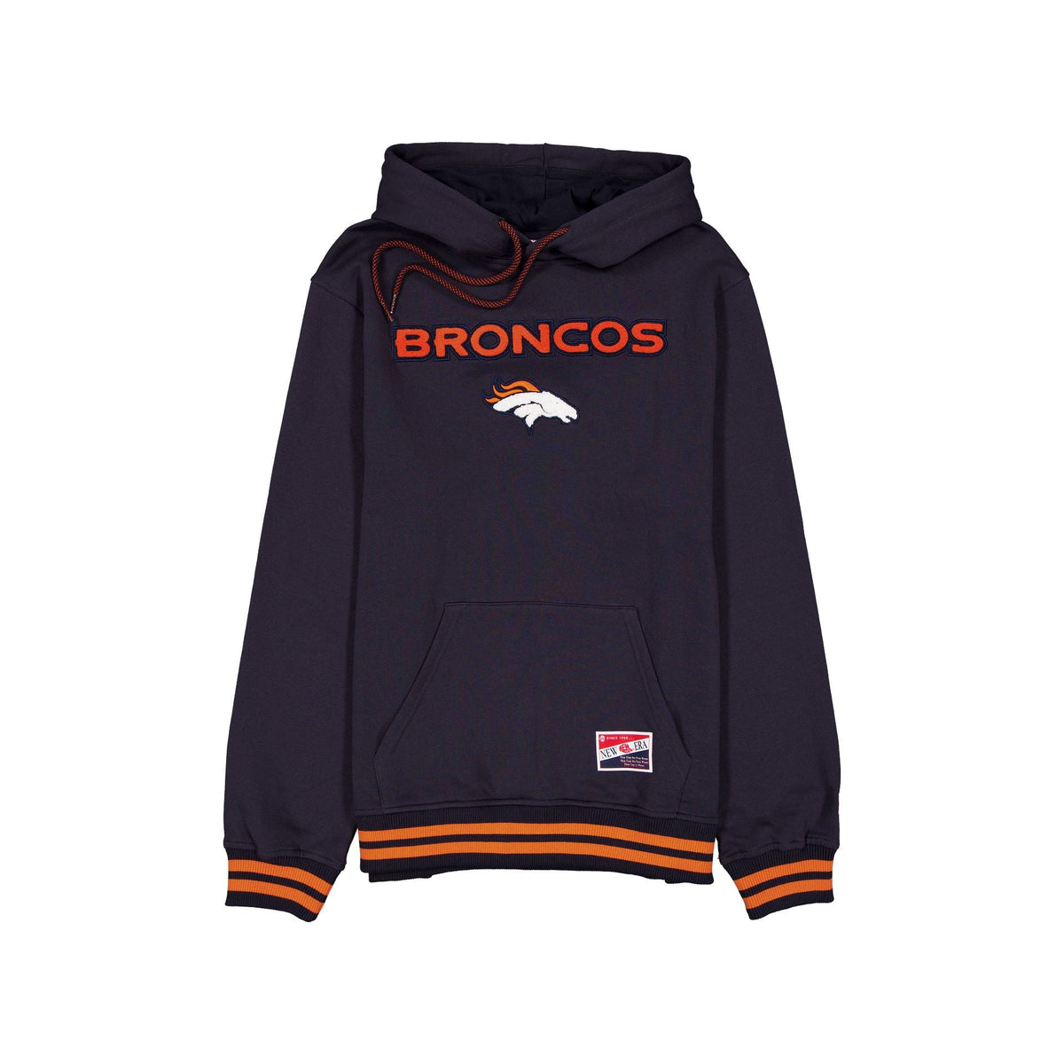 Denver Broncos Throwback Felt Logo Hoodie