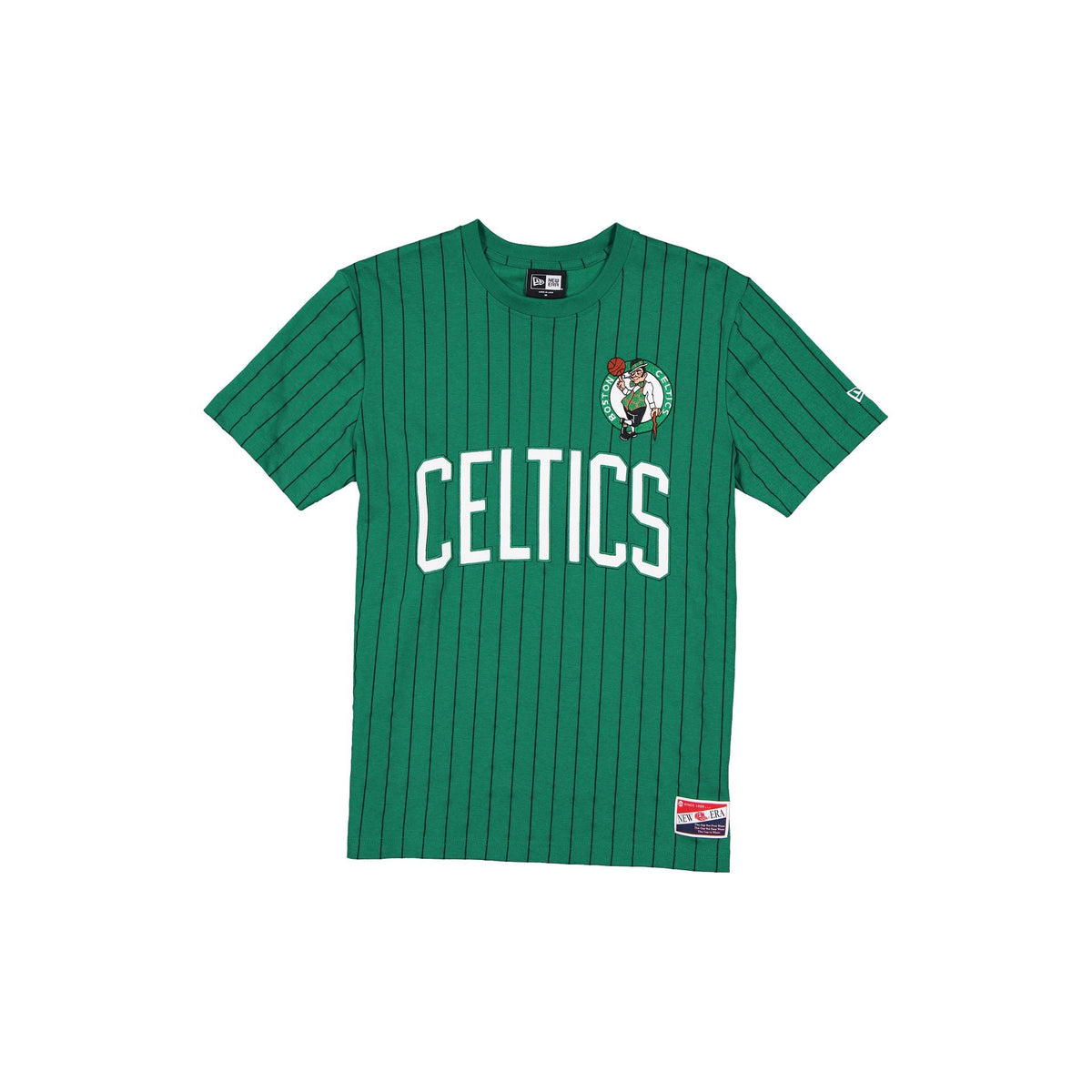 Boston Celtics Throwback Applique Pinstripe T-Shirt