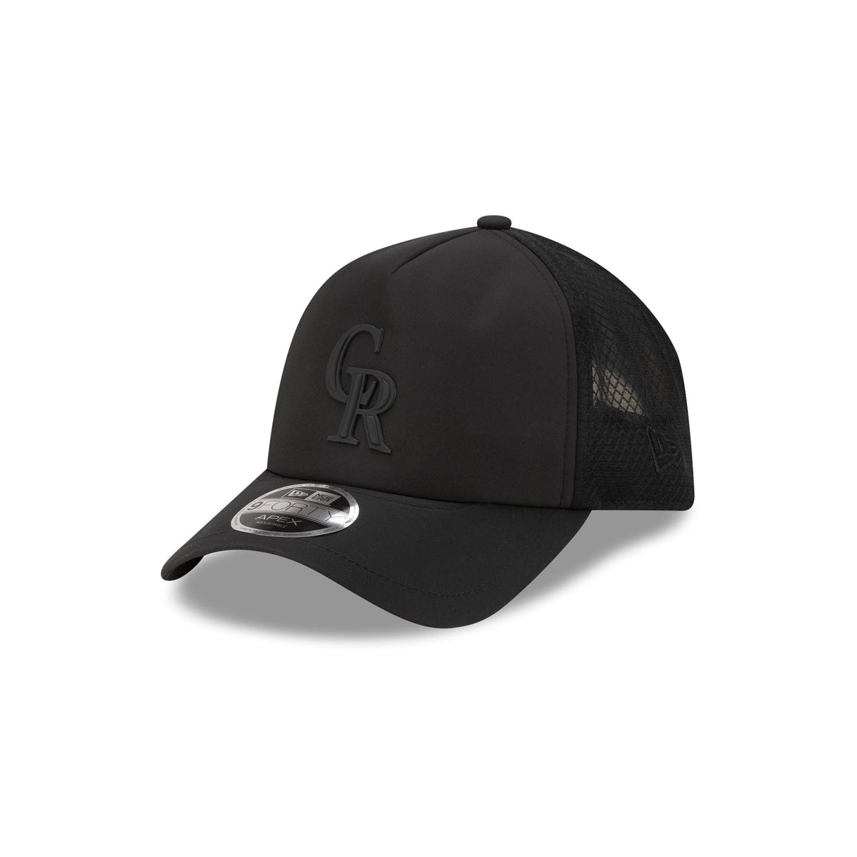 Colorado Rockies 2026 Batting Practice Black 9FORTY APEX Trucker Hat