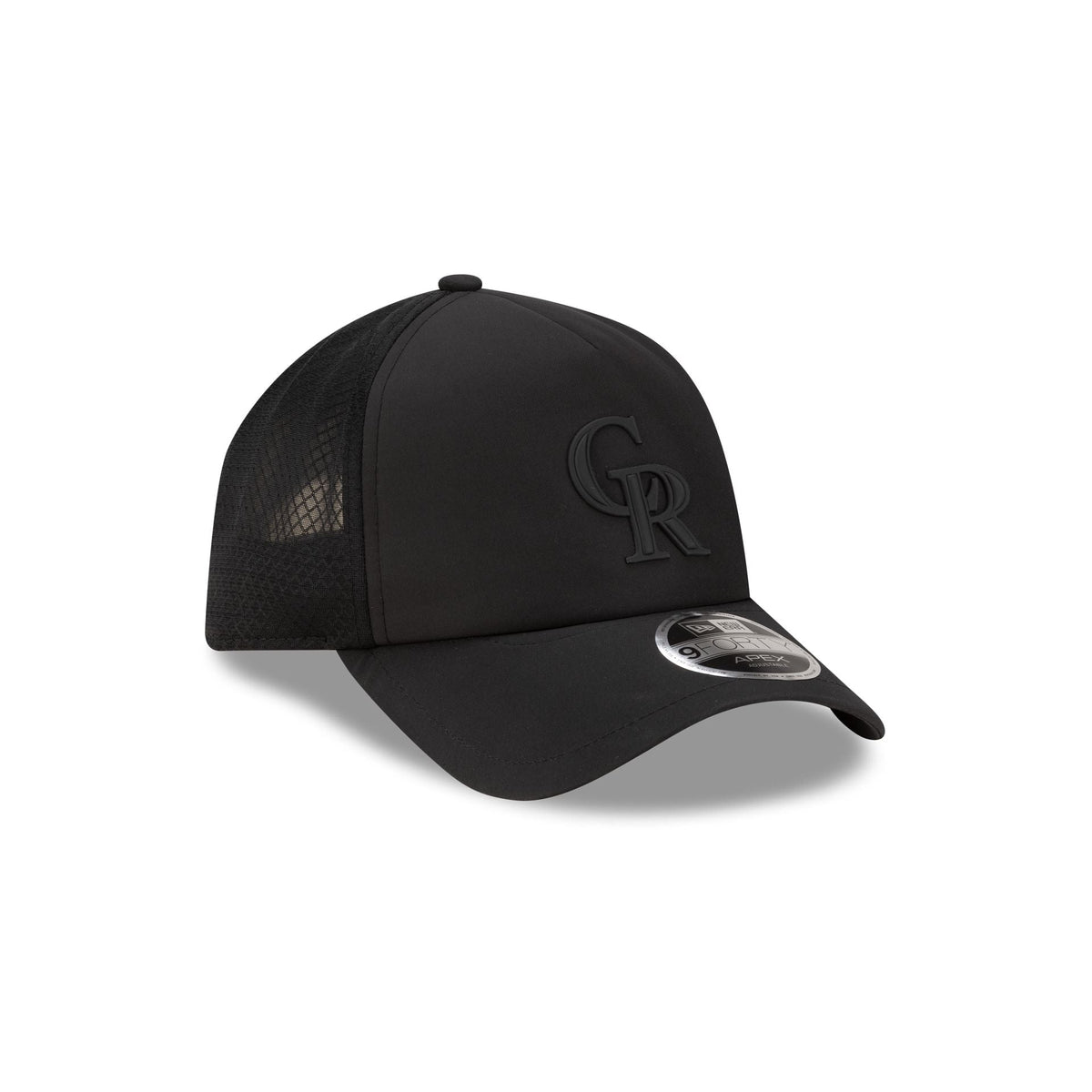 Colorado Rockies 2026 Batting Practice Black 9FORTY APEX Trucker Hat