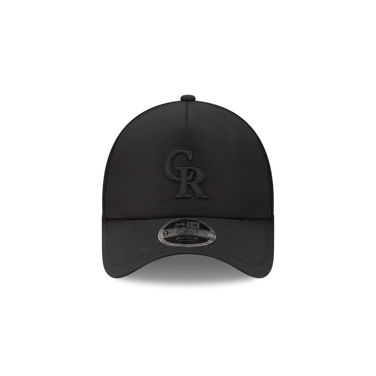 Colorado Rockies 2026 Batting Practice Black 9FORTY APEX Trucker Hat