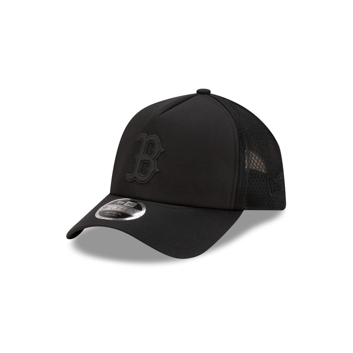 Boston Red Sox 2026 Batting Practice Black 9FORTY APEX Trucker Hat