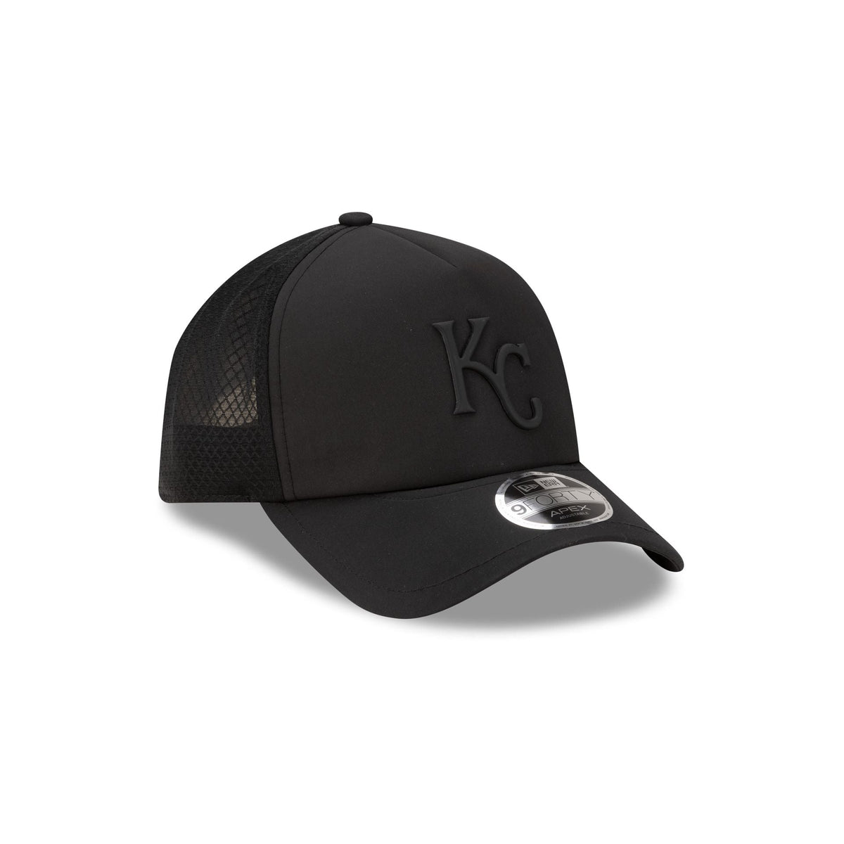 Kansas City Royals 2026 Batting Practice Black 9FORTY APEX Trucker Hat