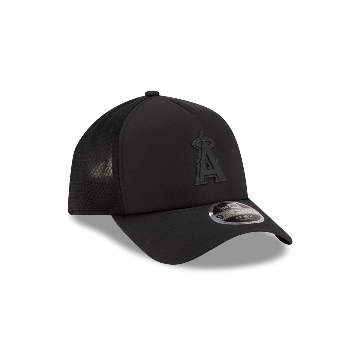 Los Angeles Angels 2026 Batting Practice Black 9FORTY APEX Trucker Hat