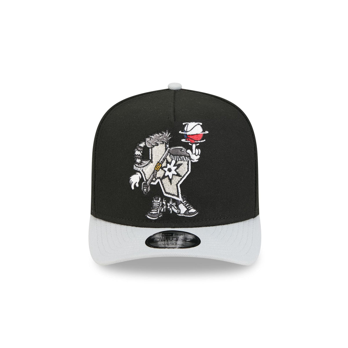 San Antonio Spurs Cartoon 9FIFTY A-Frame Snapback Hat