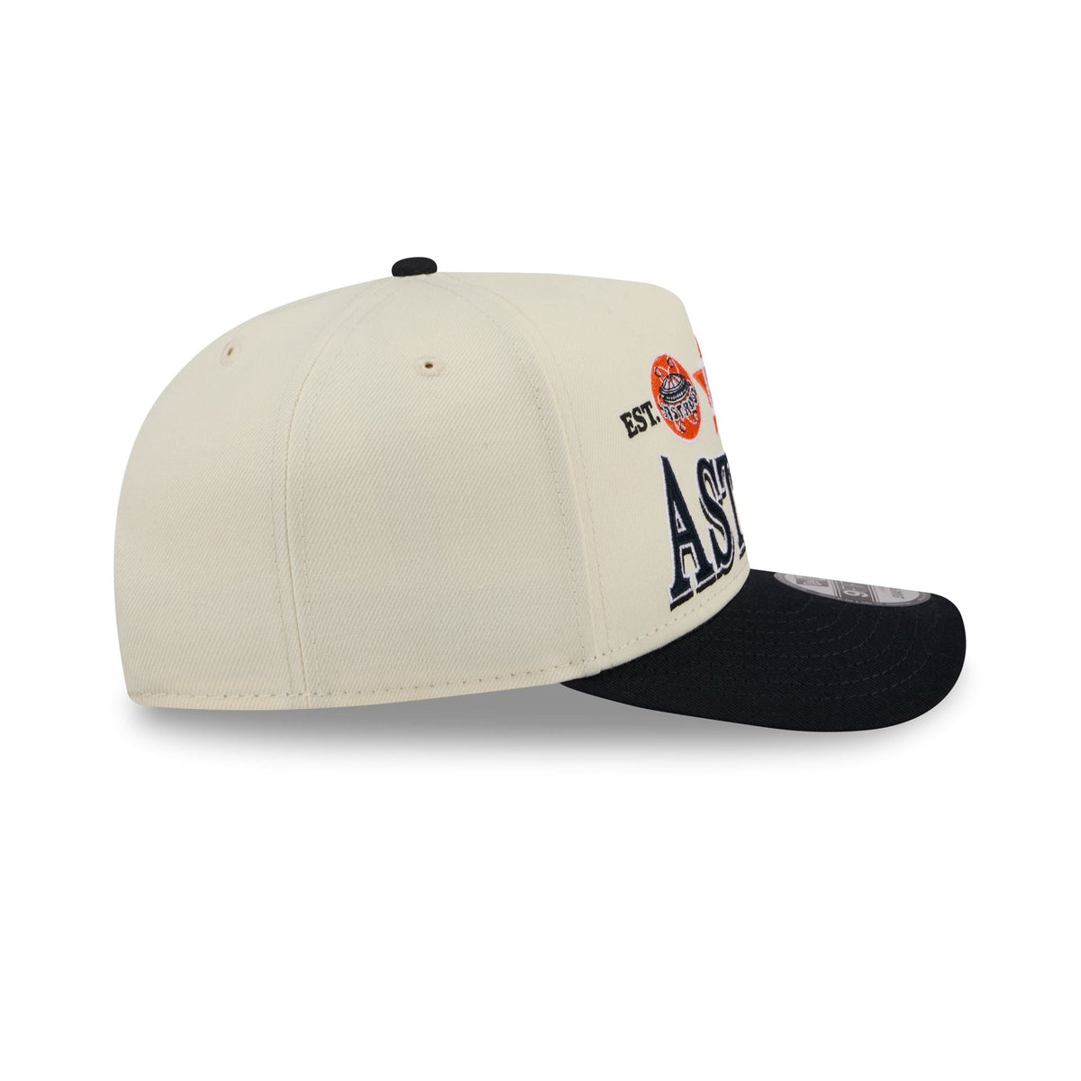 Houston Astros Three Hit Chrome White 9FIFTY A-Frame Snapback Hat