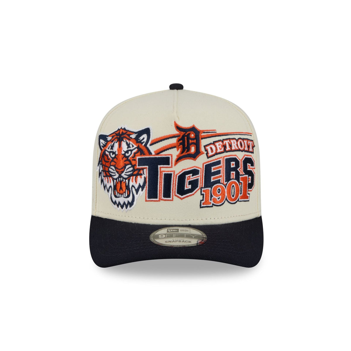 Detroit Tigers Chrome White Classic 9FIFTY A-Frame Snapback Hat