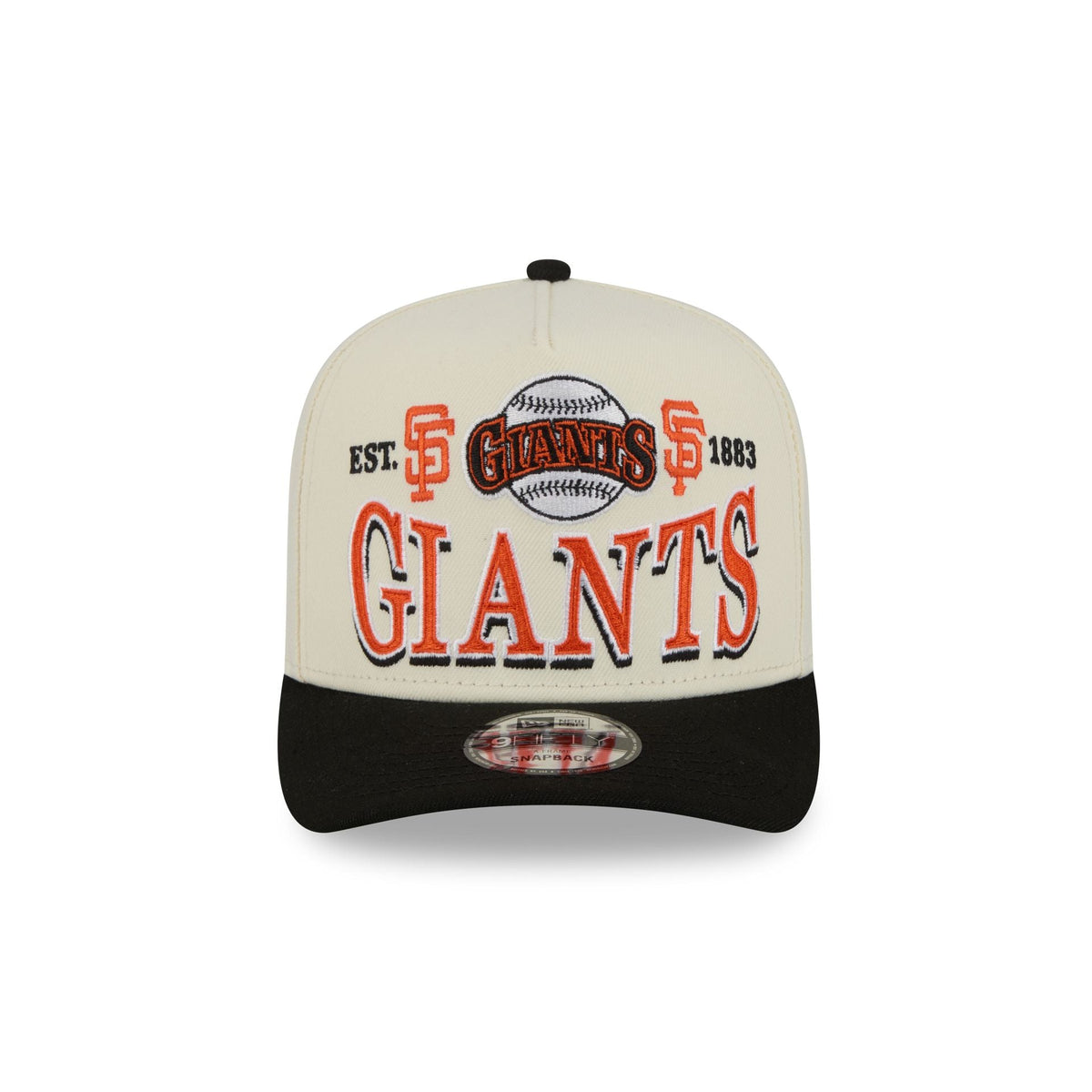 San Francisco Giants Three Hit Chrome White 9FIFTY A-Frame Snapback Hat