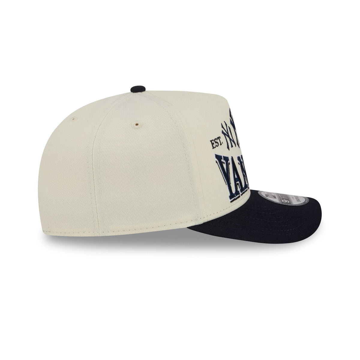 New York Yankees Three Hit Chrome White 9FIFTY A-Frame Snapback Hat