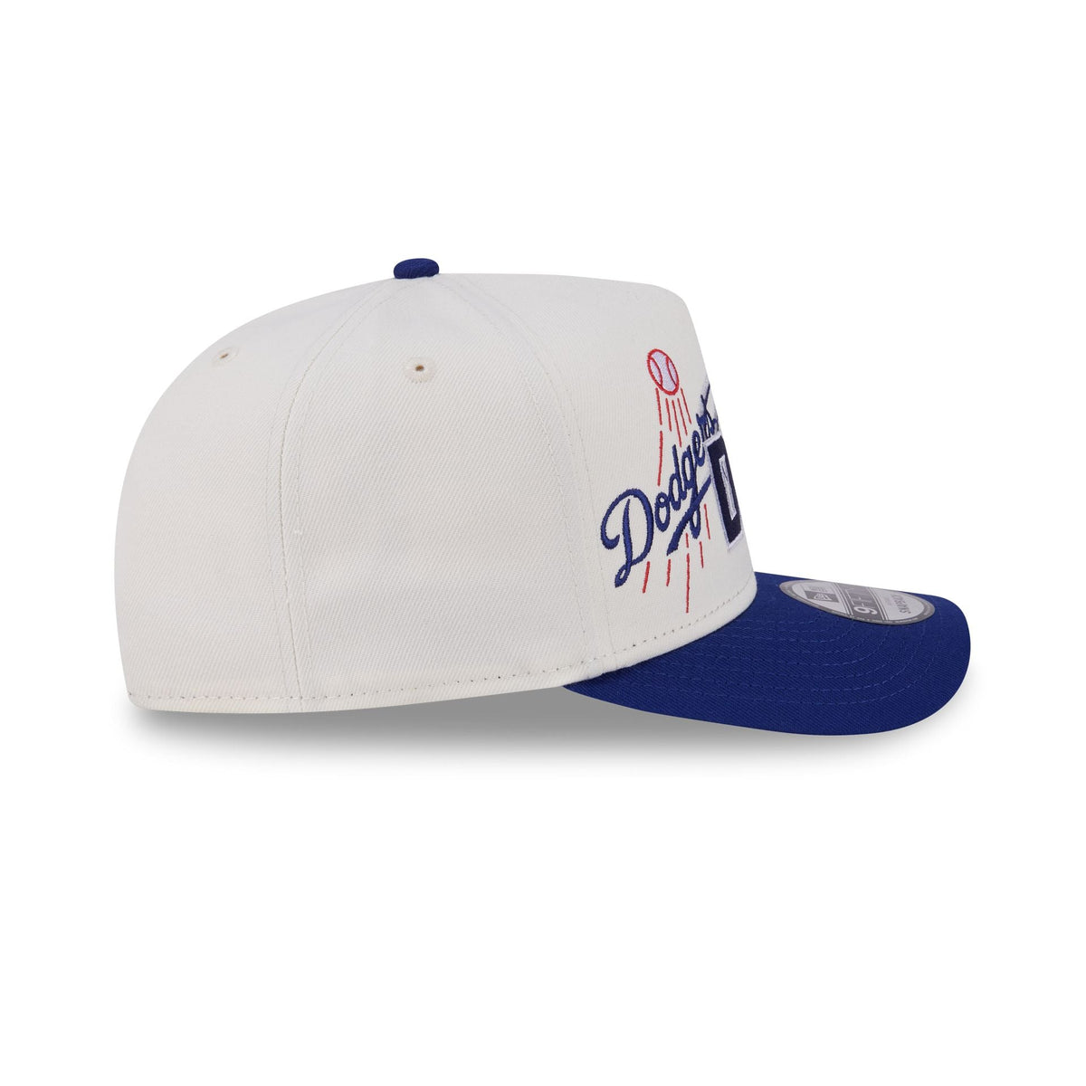 Los Angeles Dodgers Chrome White Classic 9FIFTY A-Frame Snapback Hat