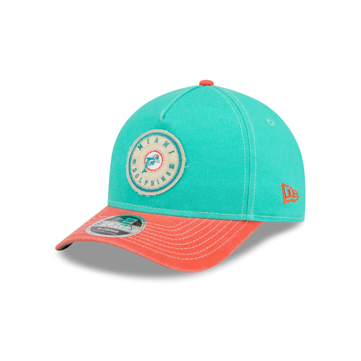 Miami Dolphins Felt 9FORTY M-Crown A-Frame Snapback Hat