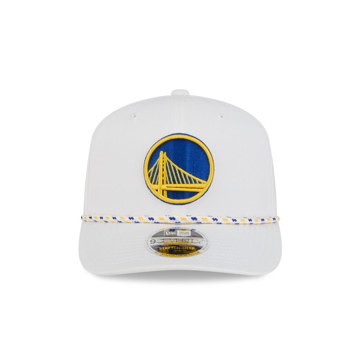 Golden State Warriors Optic White Performance Rope 9SEVENTY Stretch-Snap Hat