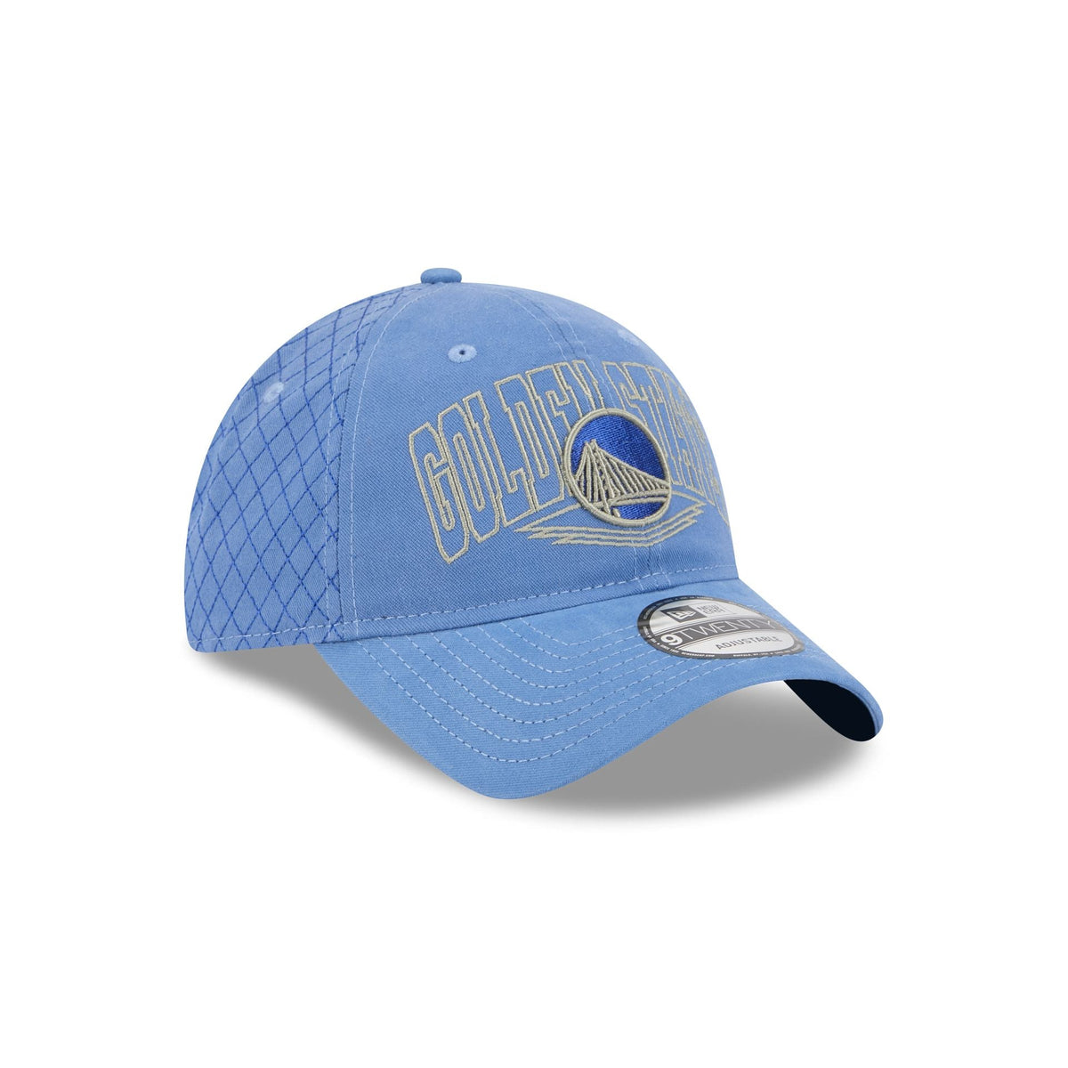 Golden State Warriors Quilted Wordmark 9TWENTY Adjustable Hat