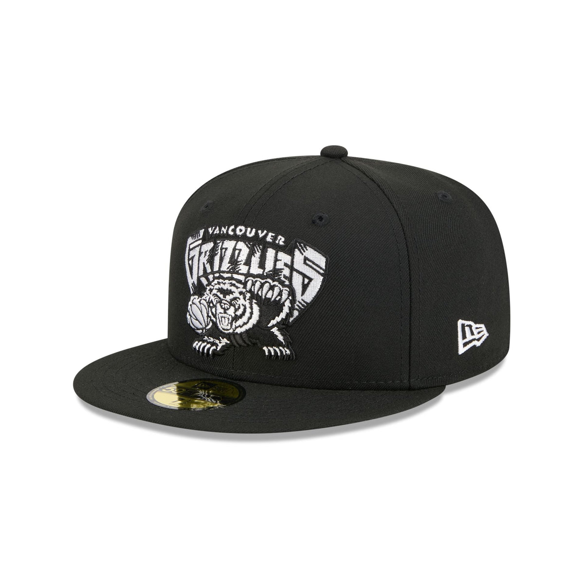 Vancouver Grizzlies 1995-2001 Hardwood Classics Black 59FIFTY Fitted Hat