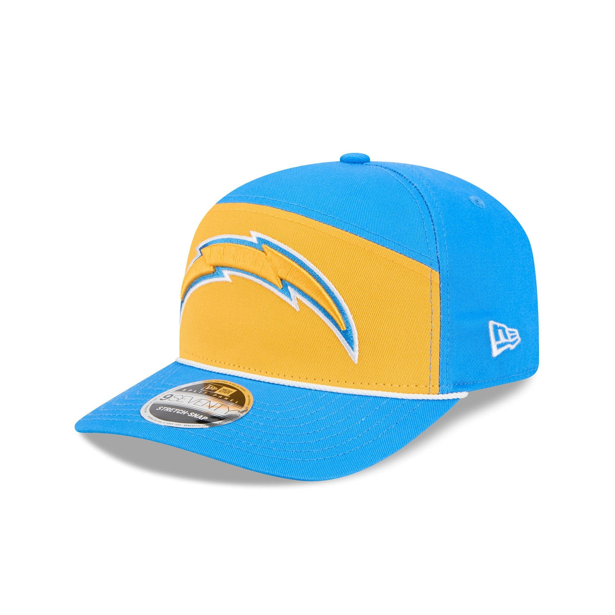 Los Angeles Chargers Split Panel 9SEVENTY Stretch-Snap Hat