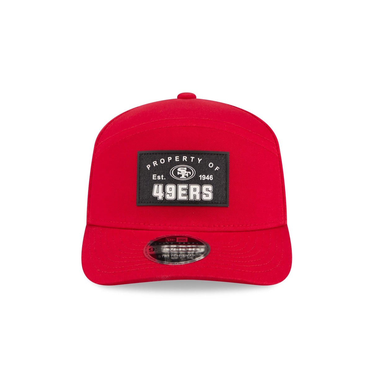 San Francisco 49ers Property of Patch Split Panel 9SEVENTY Stretch-Snap Hat