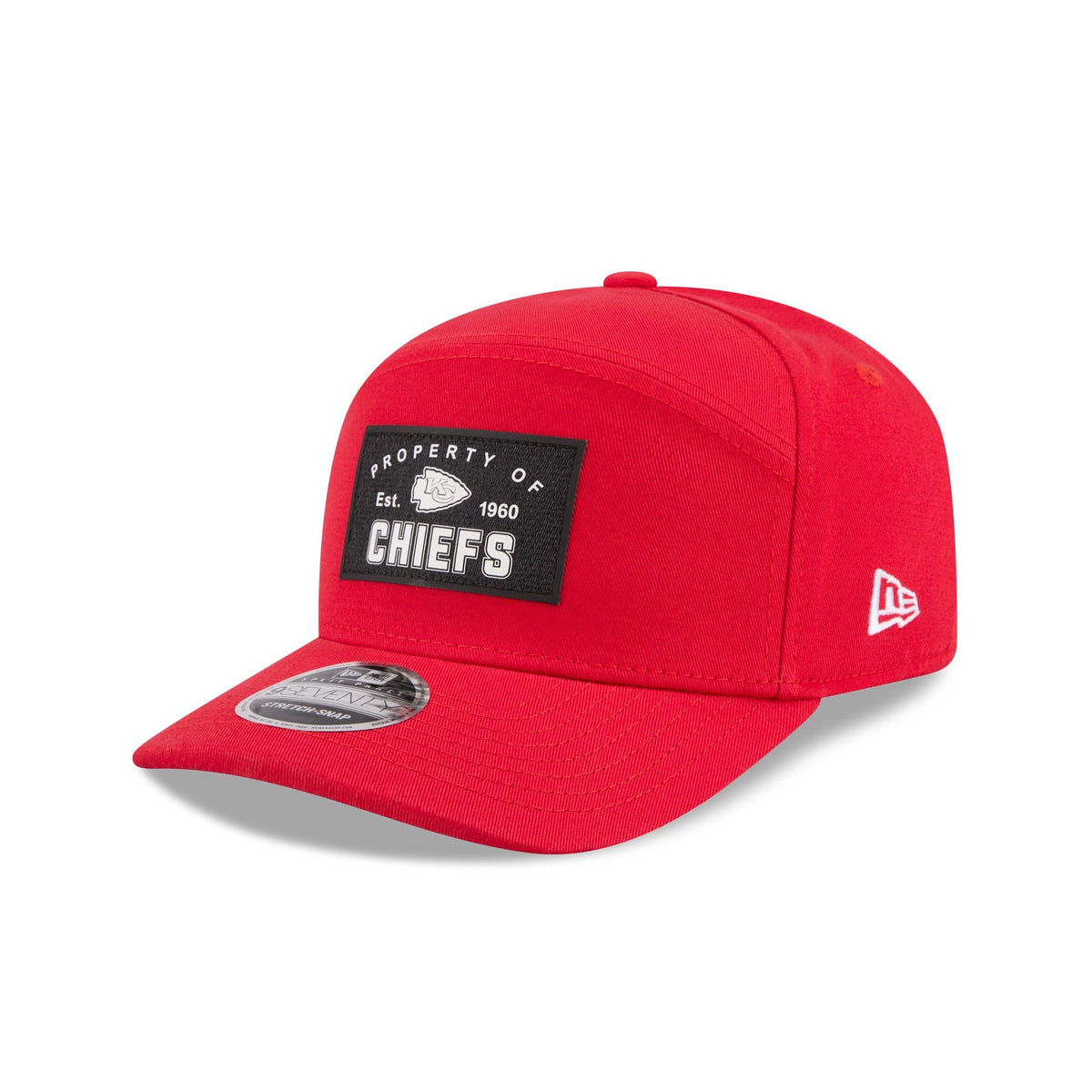 Kansas City Chiefs Property of Patch Split Panel 9SEVENTY Stretch-Snap Hat