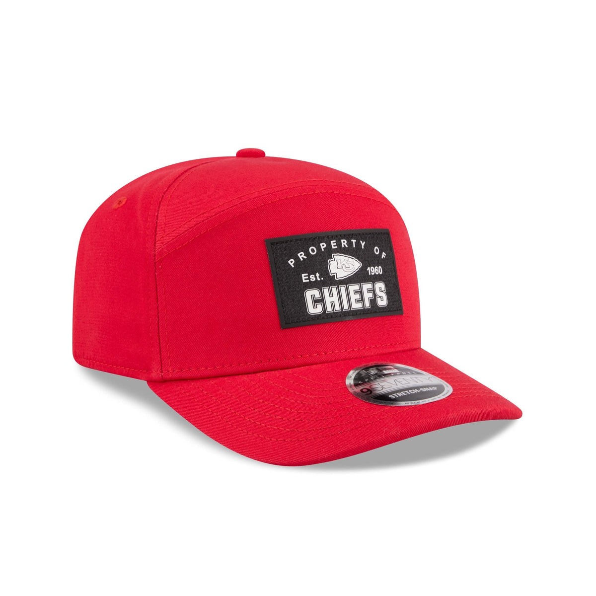 Kansas City Chiefs Property of Patch Split Panel 9SEVENTY Stretch-Snap Hat