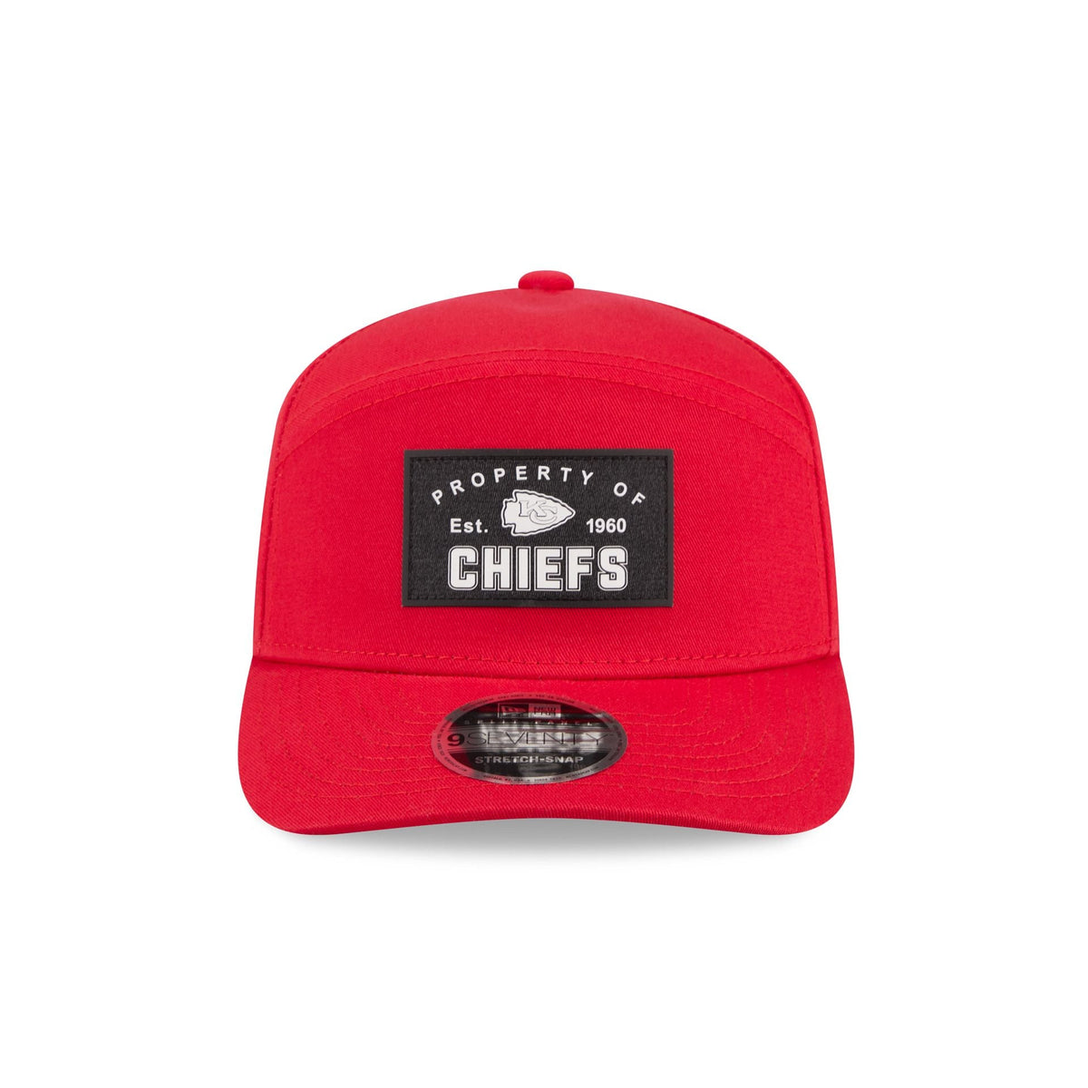 Kansas City Chiefs Property of Patch Split Panel 9SEVENTY Stretch-Snap Hat