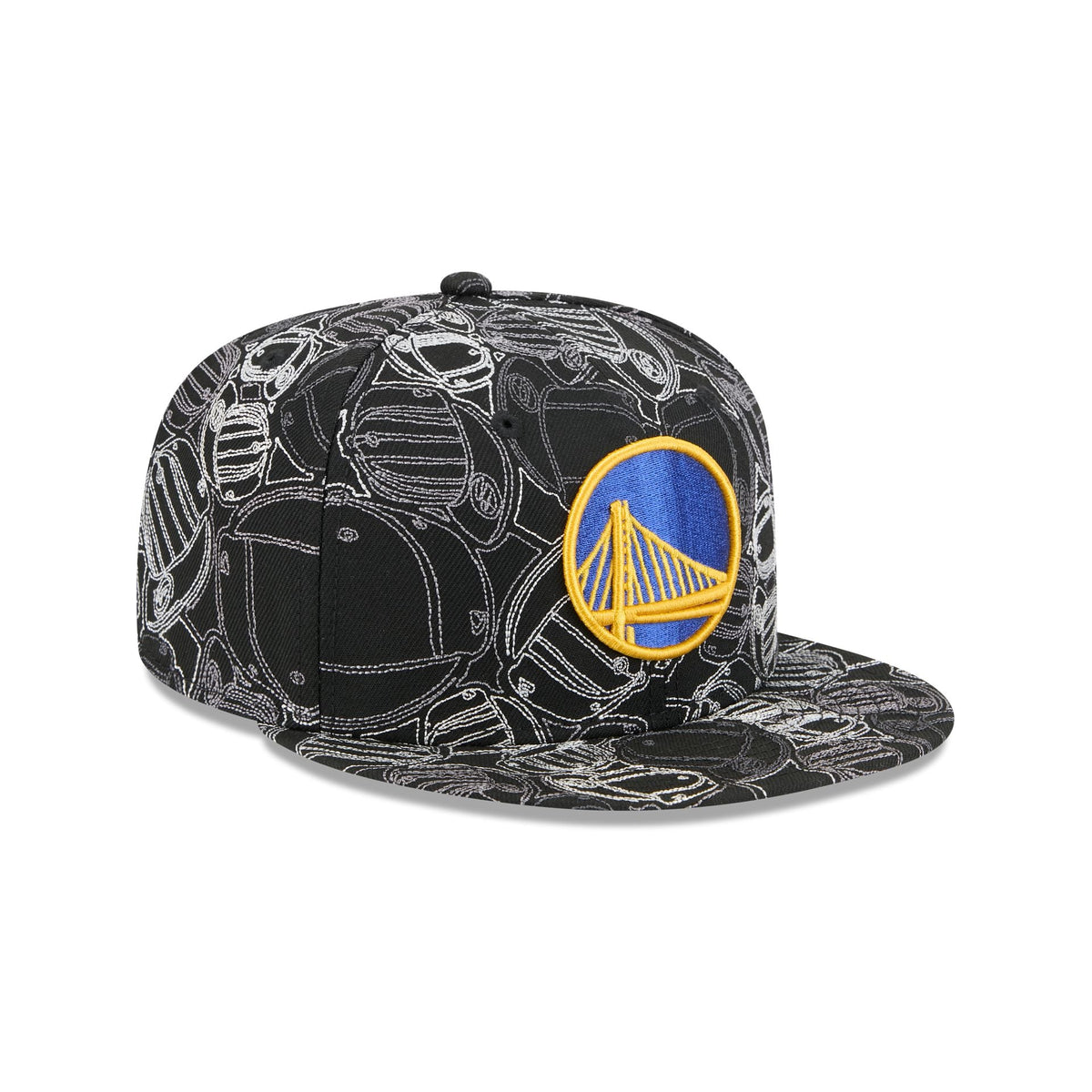 Golden State Warriors Cap Scramble 59FIFTY Fitted Hat