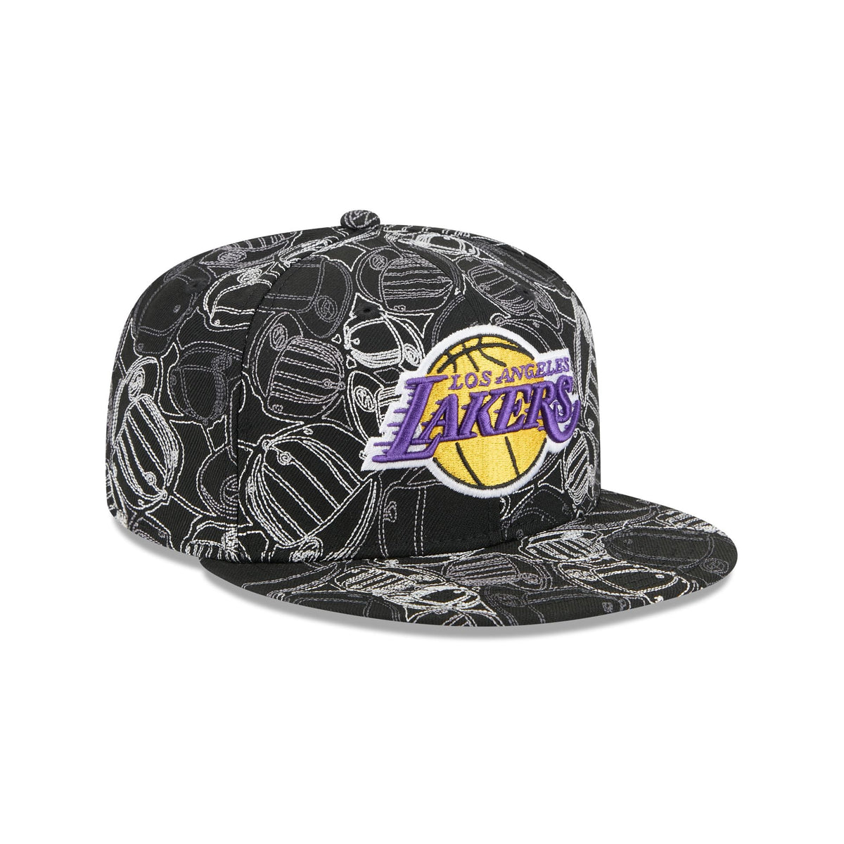 Los Angeles Lakers Cap Scramble 59FIFTY Fitted Hat