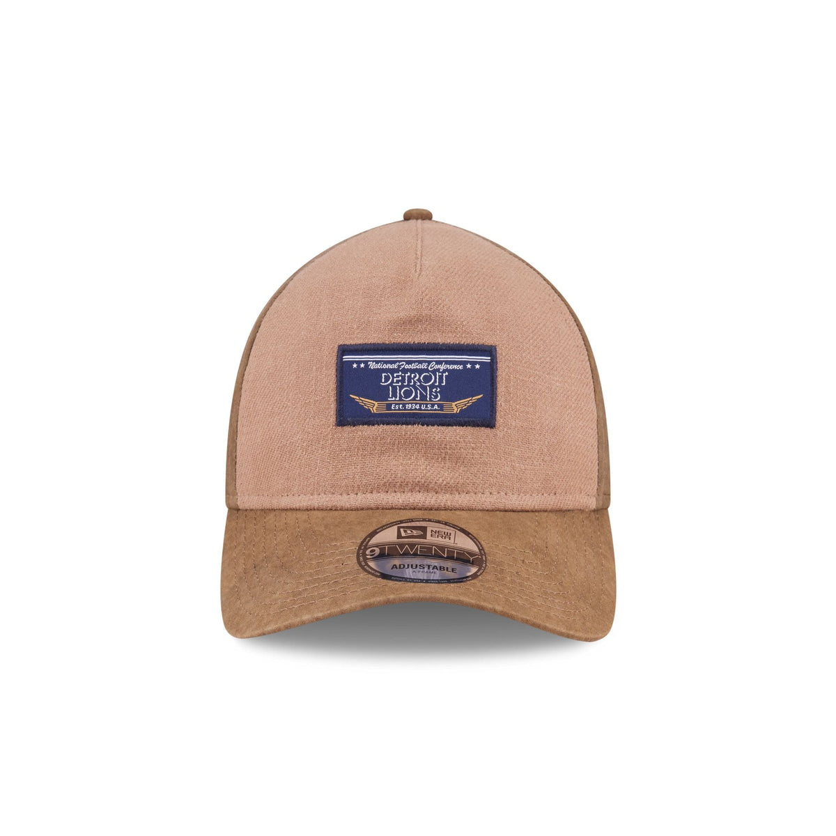 Detroit Lions Utility Linen 9TWENTY A-Frame Adjustable Hat