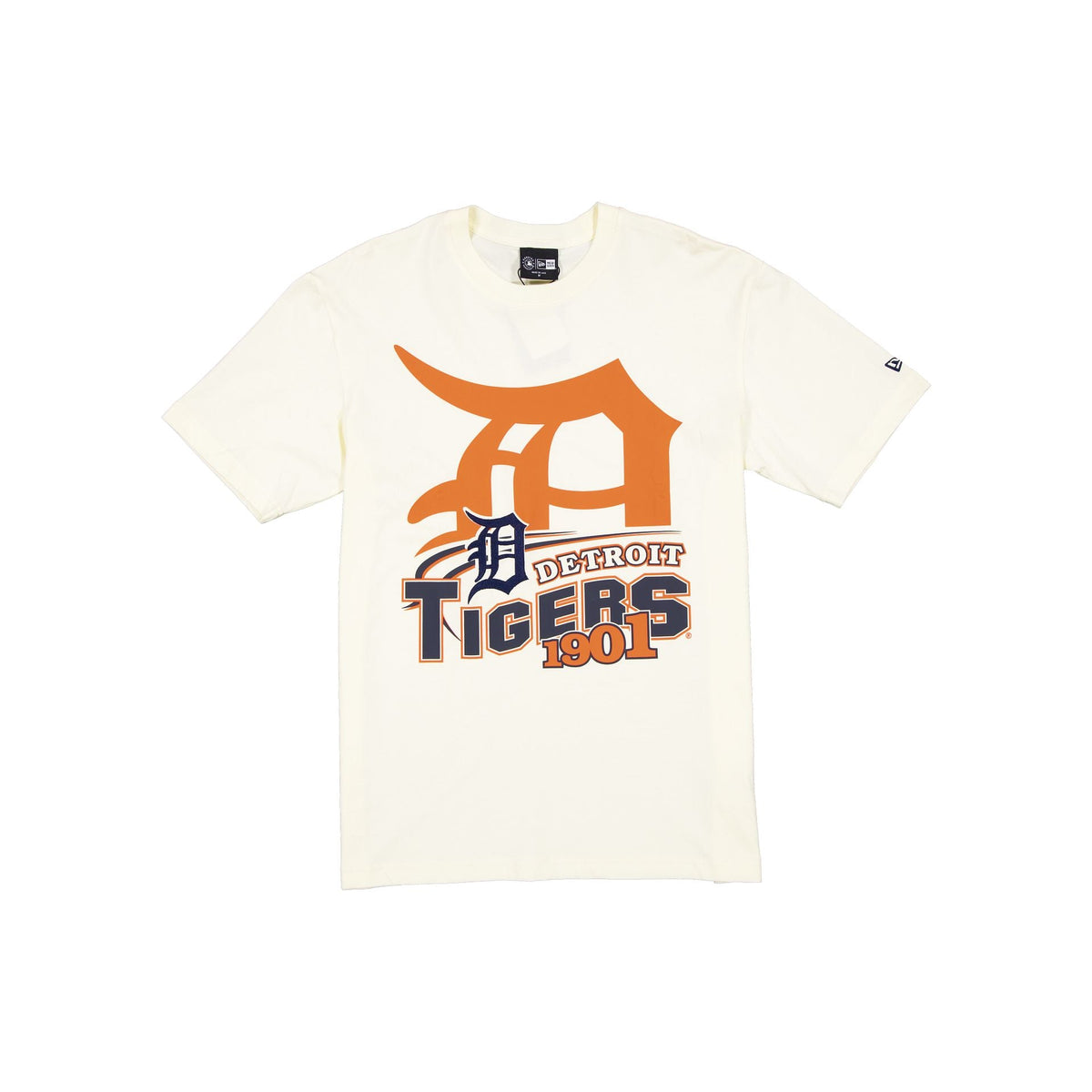 Detroit Tigers Retro Chrome White T-Shirt