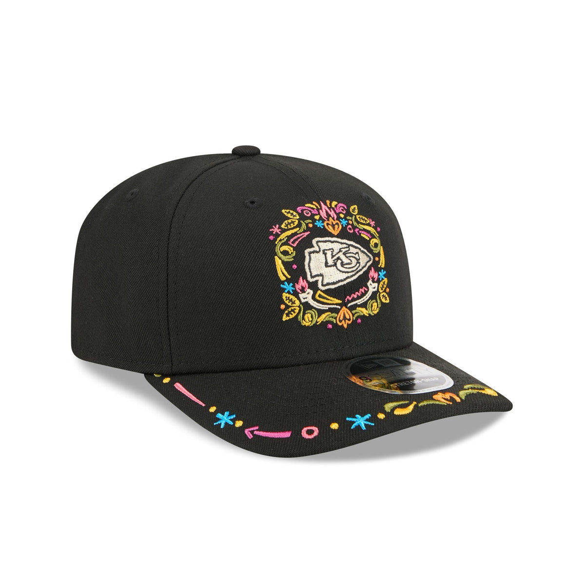 Kansas City Chiefs Black Color Pop 9SEVENTY Stretch-Snap Hat