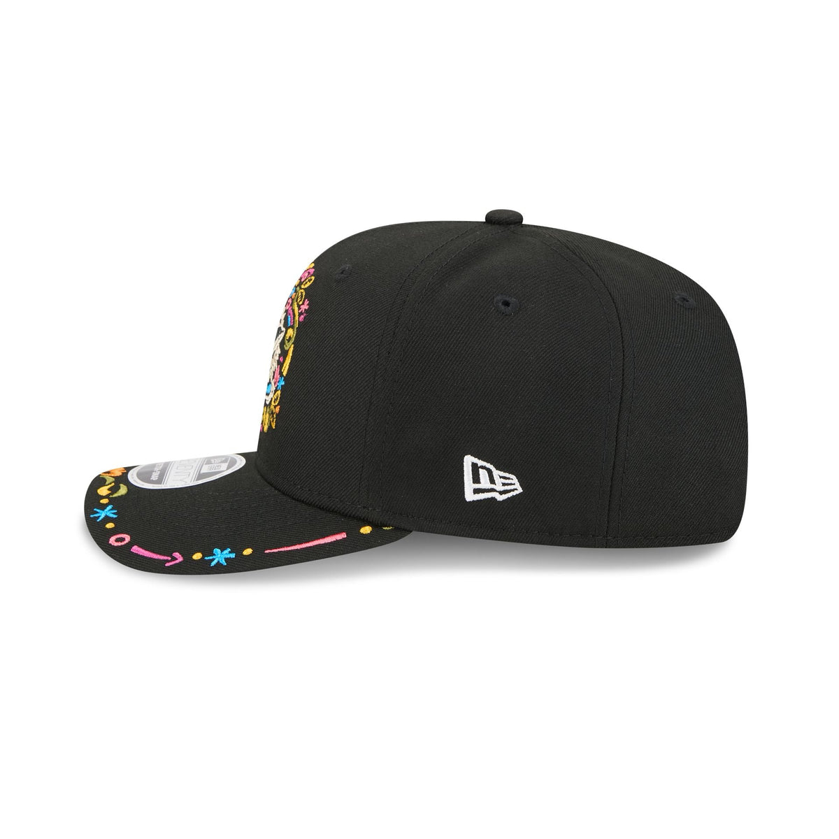 Miami Dolphins Black Color Pop 9SEVENTY Stretch-Snap Hat