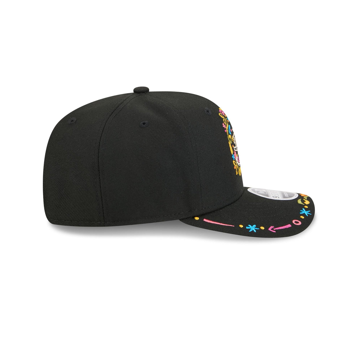 Miami Dolphins Black Color Pop 9SEVENTY Stretch-Snap Hat