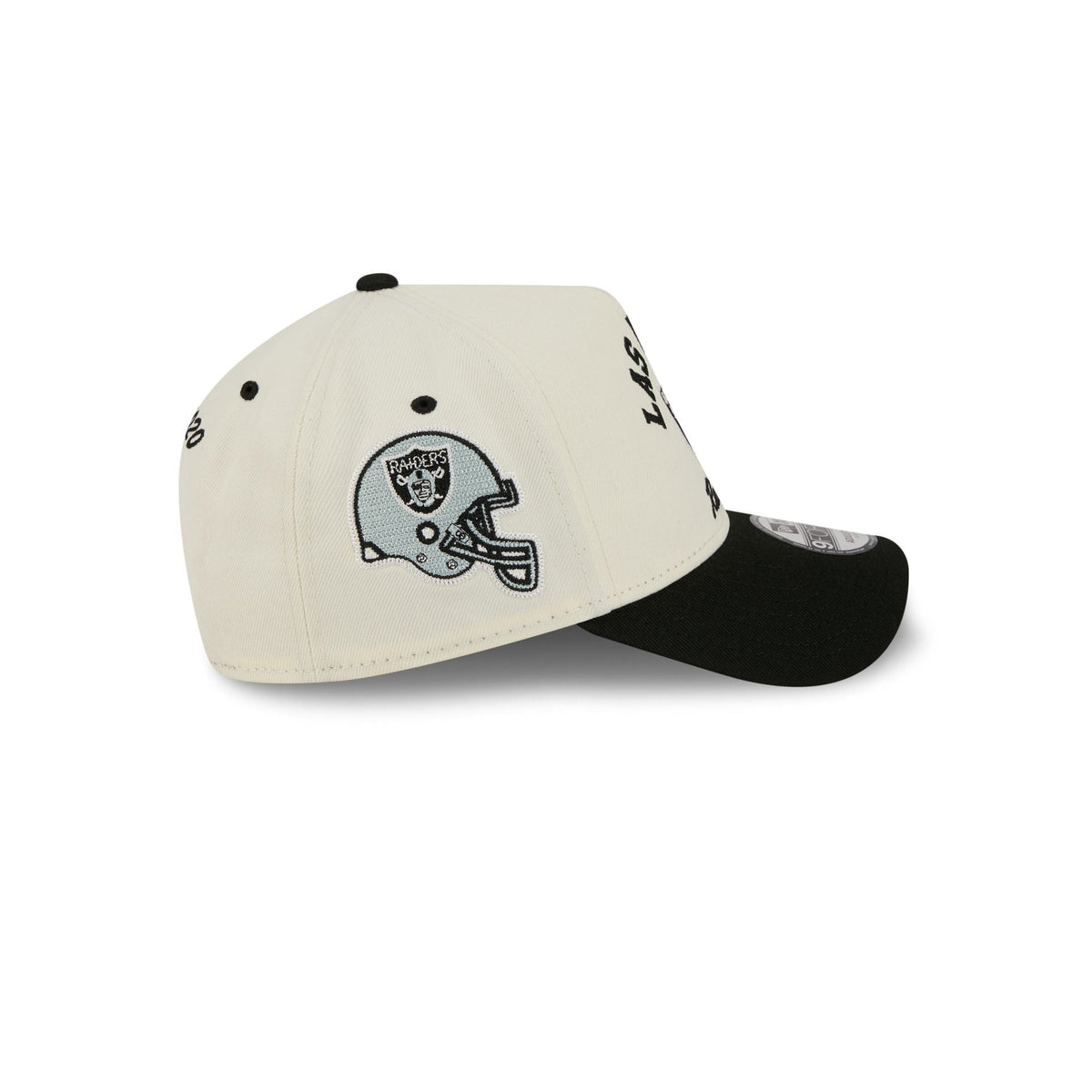 Las Vegas Raiders Chrome White Arched 9FORTY A-Frame Snapback Hat