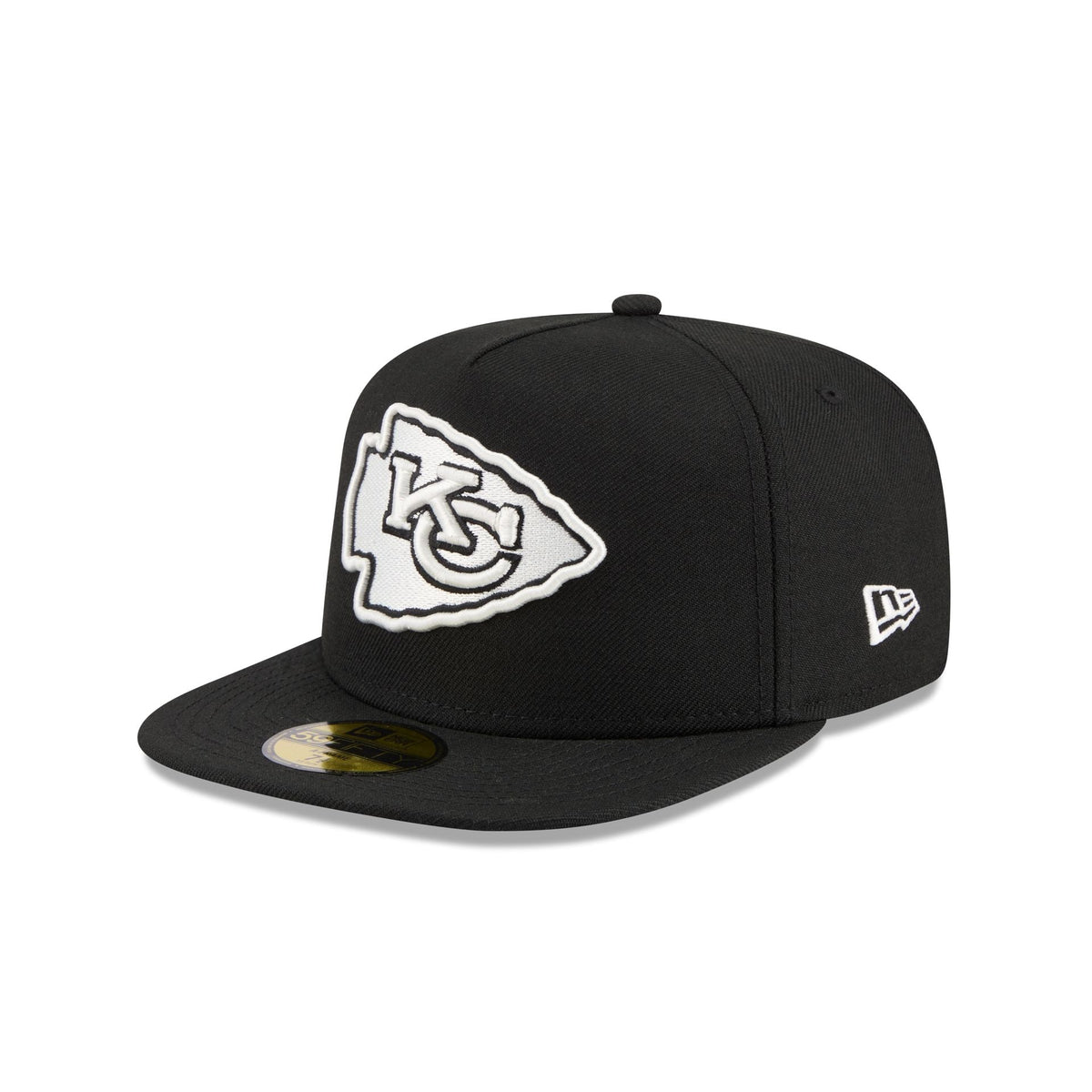 Just Caps Chiseled Logo Kansas City Chiefs 59FIFTY A-Frame Fitted Hat
