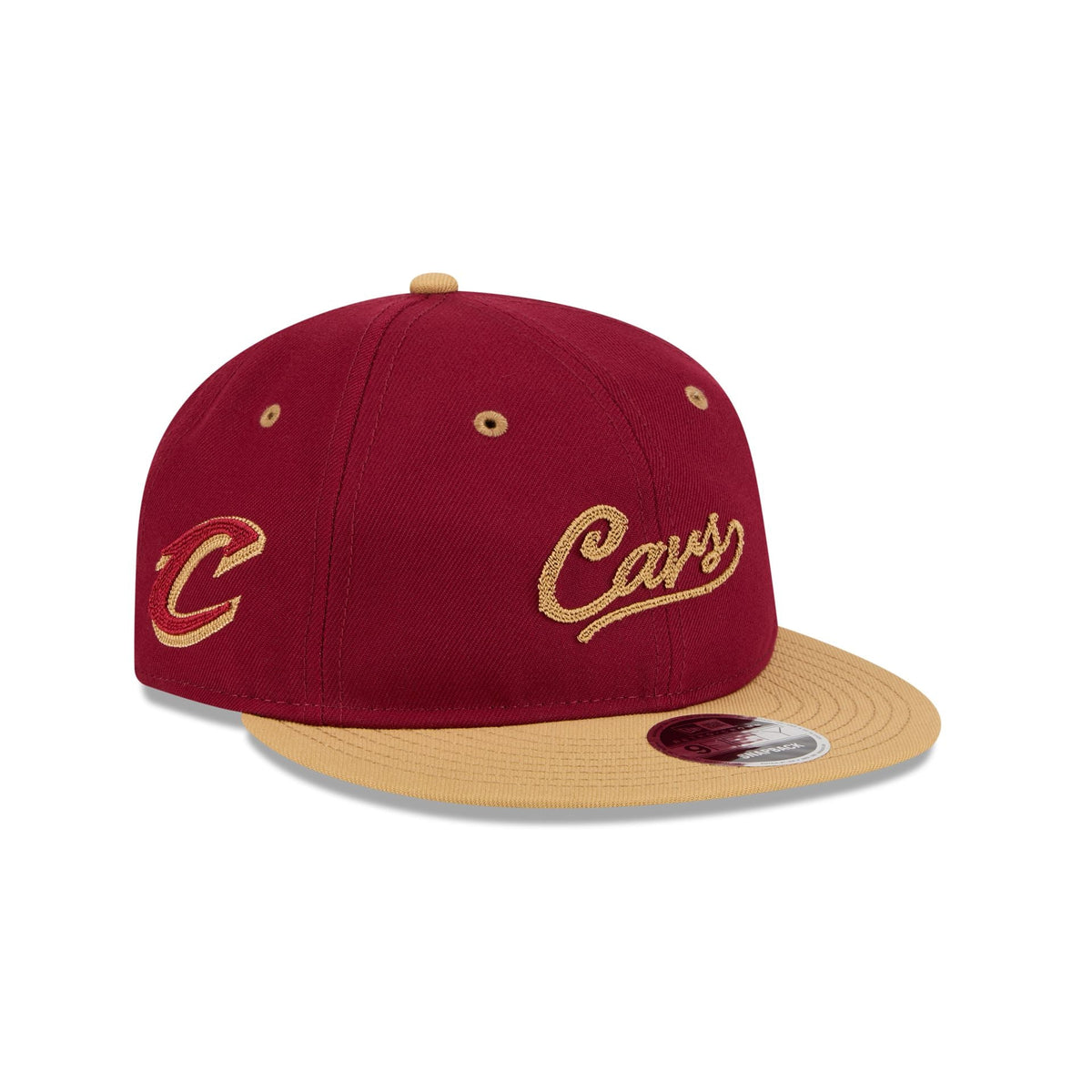 Cleveland Cavaliers Chainstitch Script Retro Crown 9FIFTY Snapback Hat