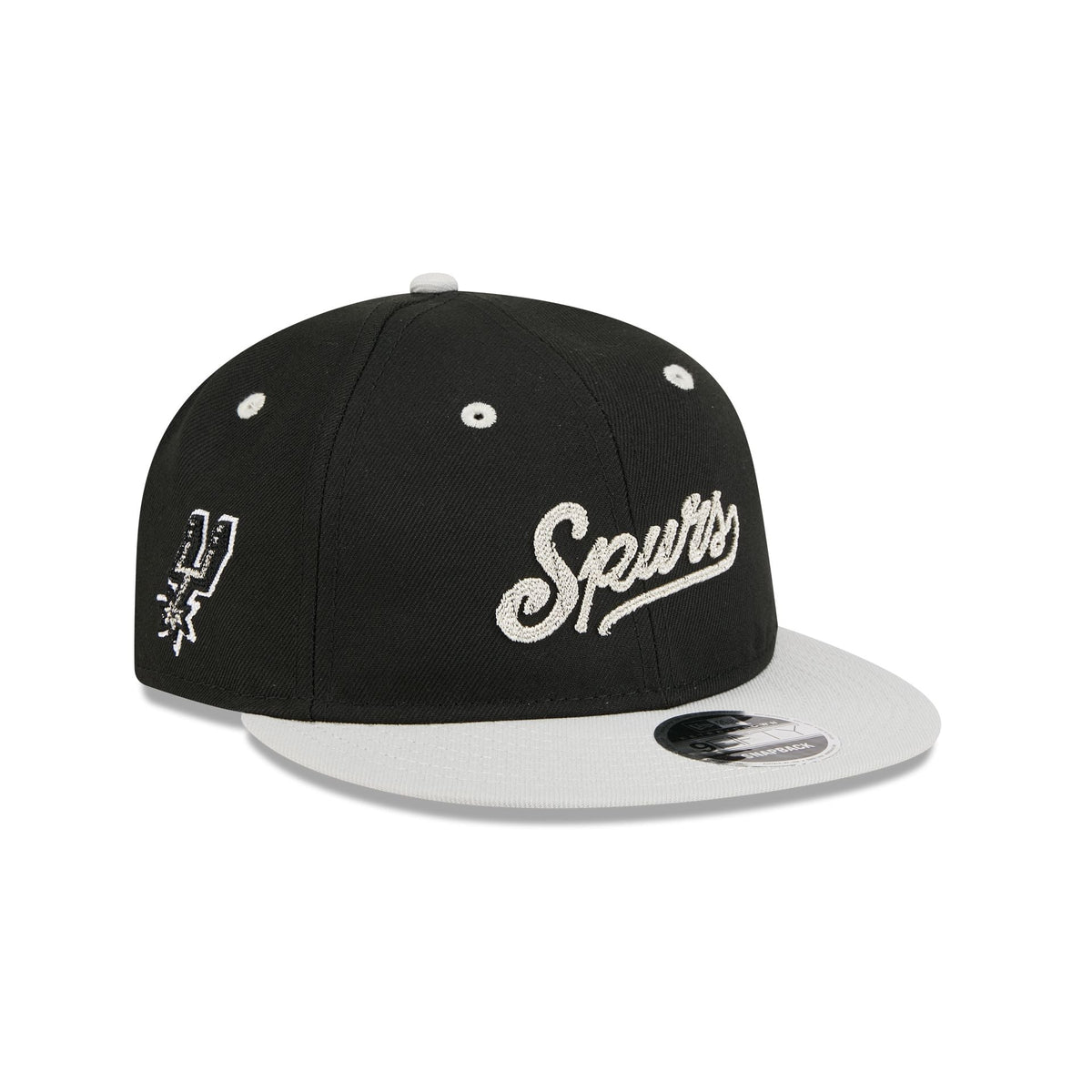 San Antonio Spurs Chainstitch Script Retro Crown 9FIFTY Snapback Hat