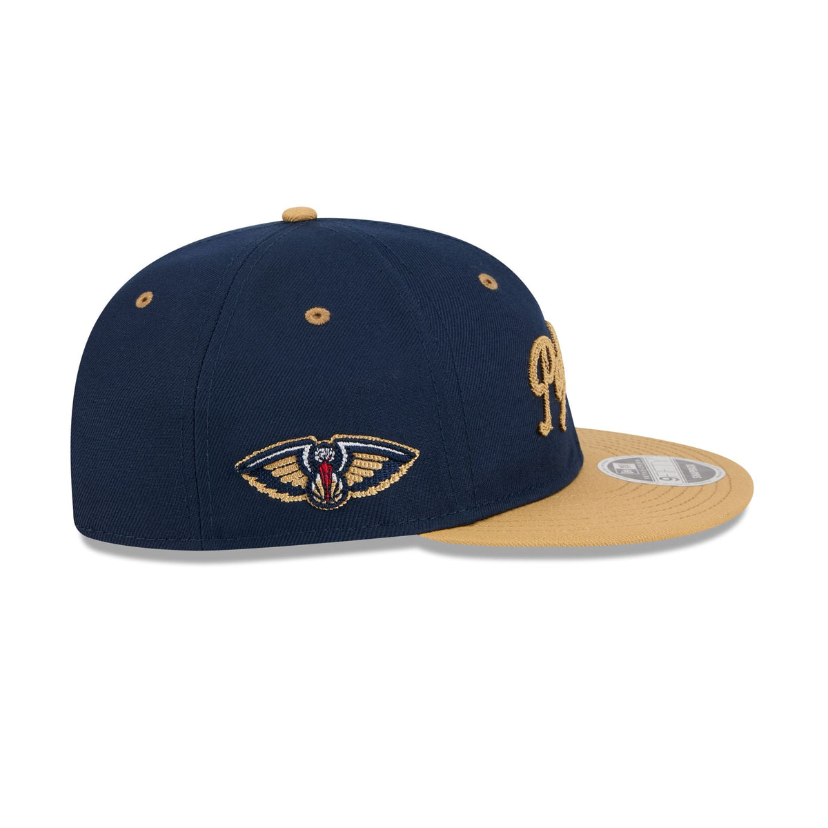New Orleans Pelicans Chainstitch Script Retro Crown 9FIFTY Snapback Hat