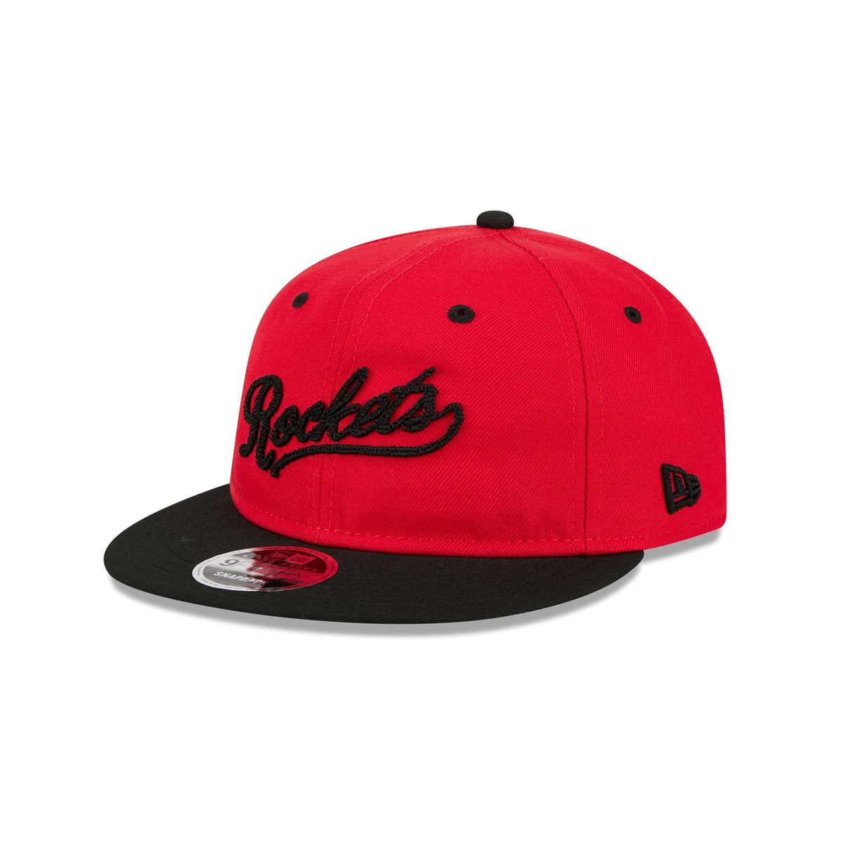 Houston Rockets Chainstitch Script Retro Crown 9FIFTY Snapback Hat