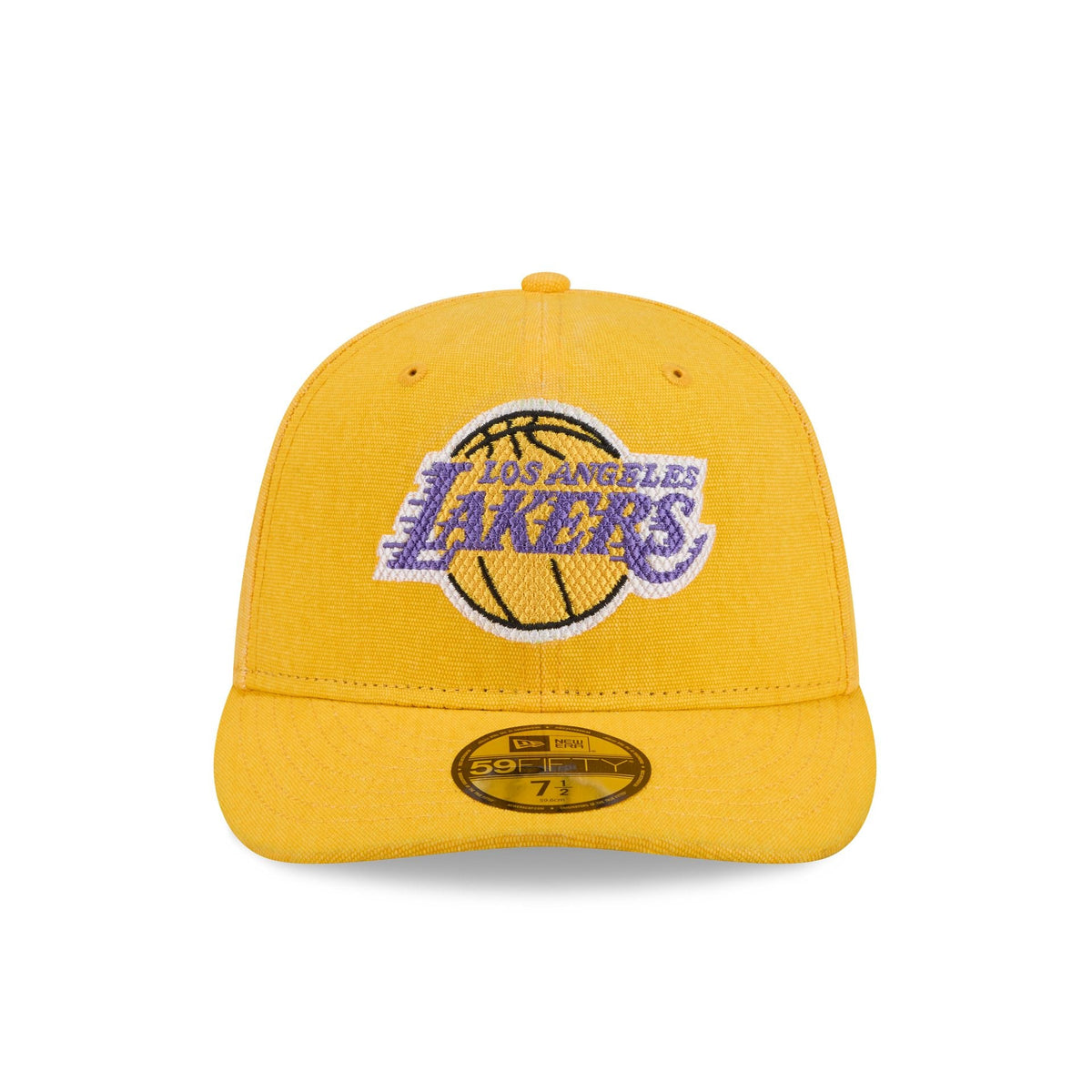 Los Angeles Lakers Hardwood Classics Diamond Stitch Yellow 59FIFTY Fitted Hat