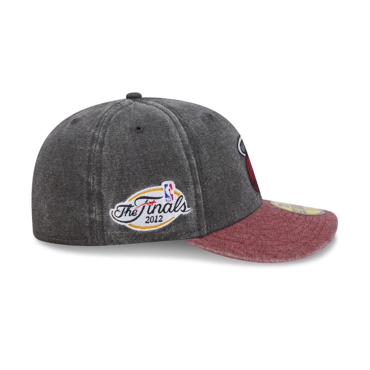 Miami Heat Hardwood Classics Diamond Stitch Gray 59FIFTY Fitted Hat
