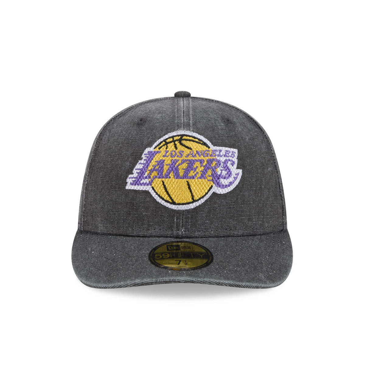 Los Angeles Lakers Hardwood Classics Diamond Stitch Black 59FIFTY Fitted Hat