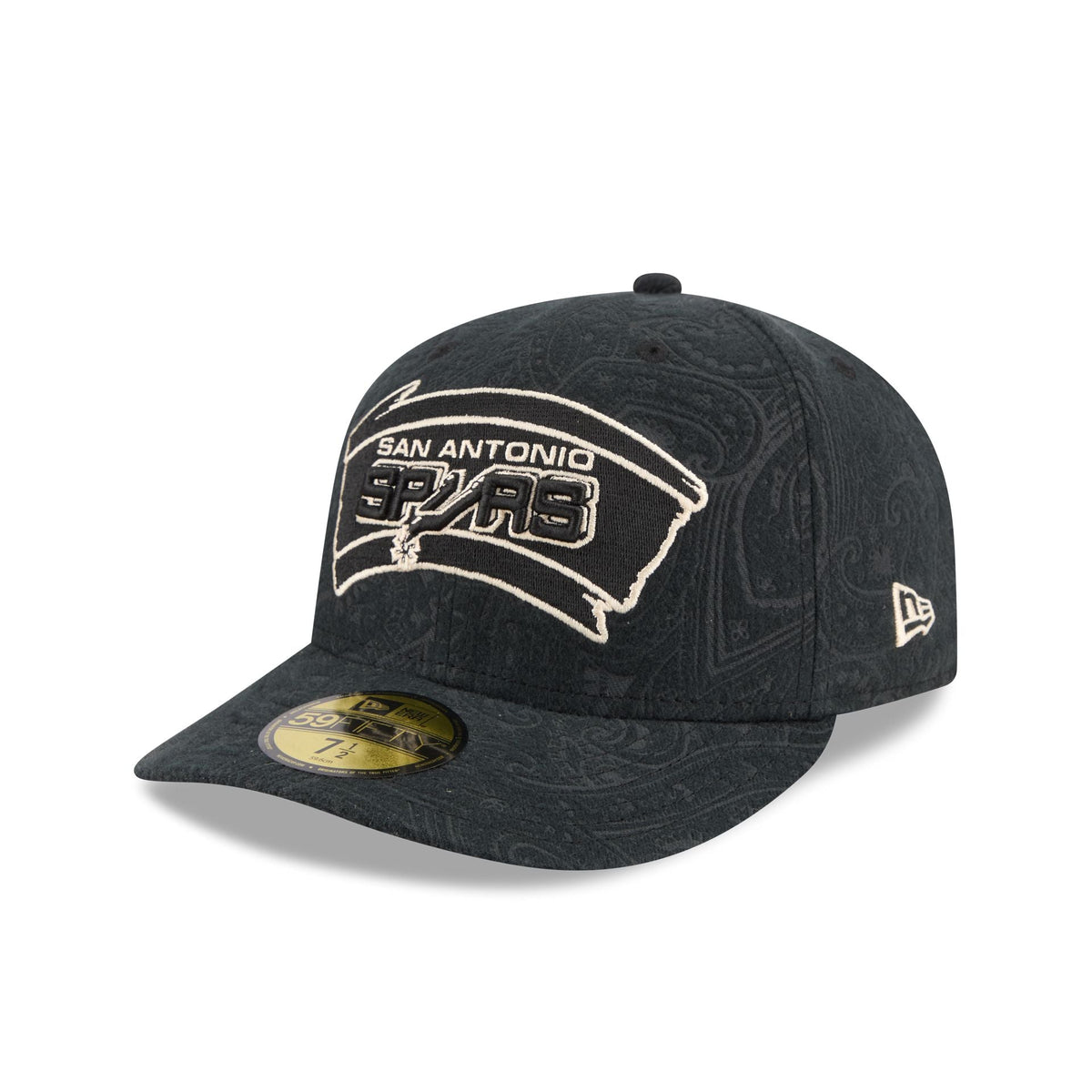 San Antonio Spurs Three Looms Brushed Cotton 59FIFTY Fitted Hat