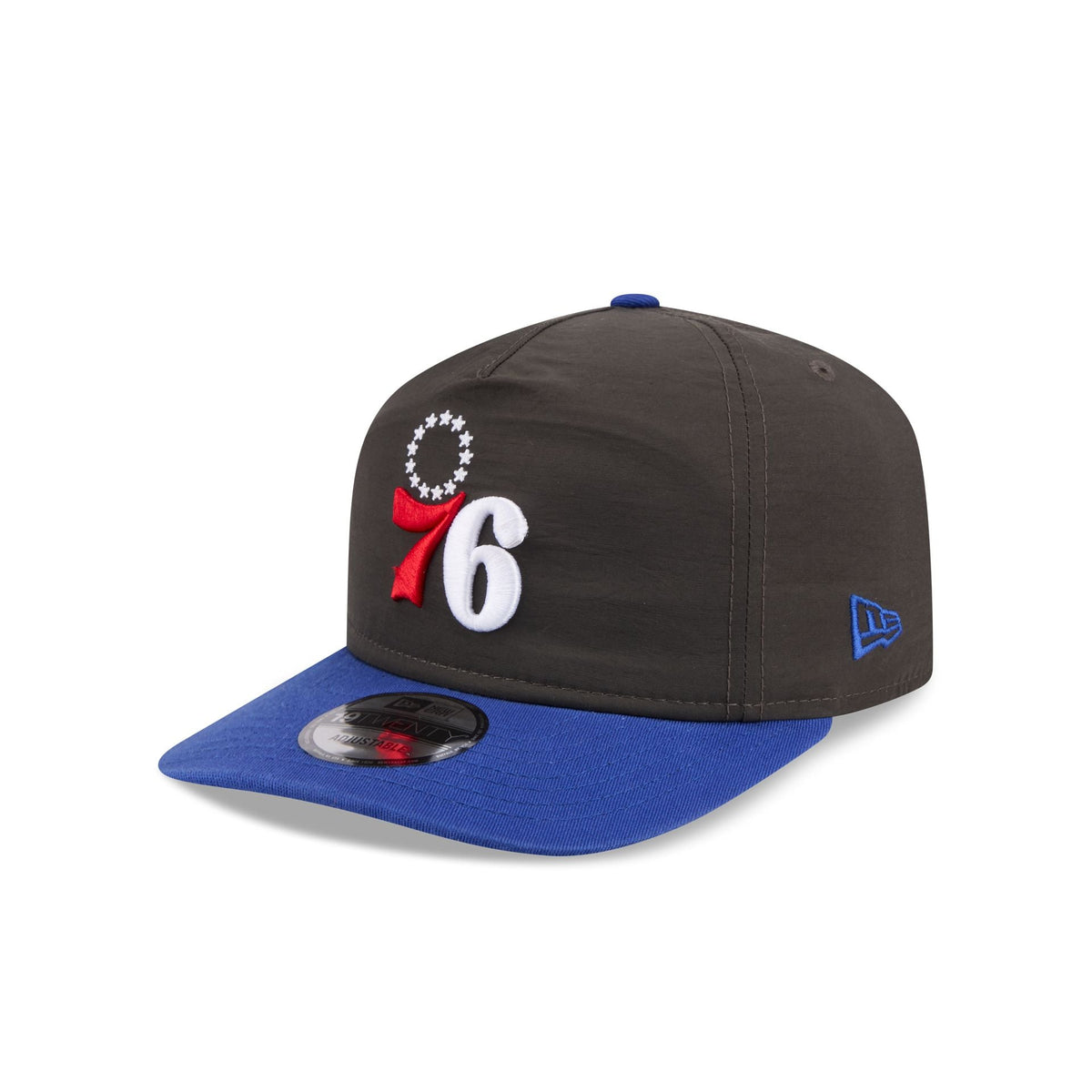 Philadelphia 76ers Three Looms Nylon Black 19TWENTY Adjustable Hat