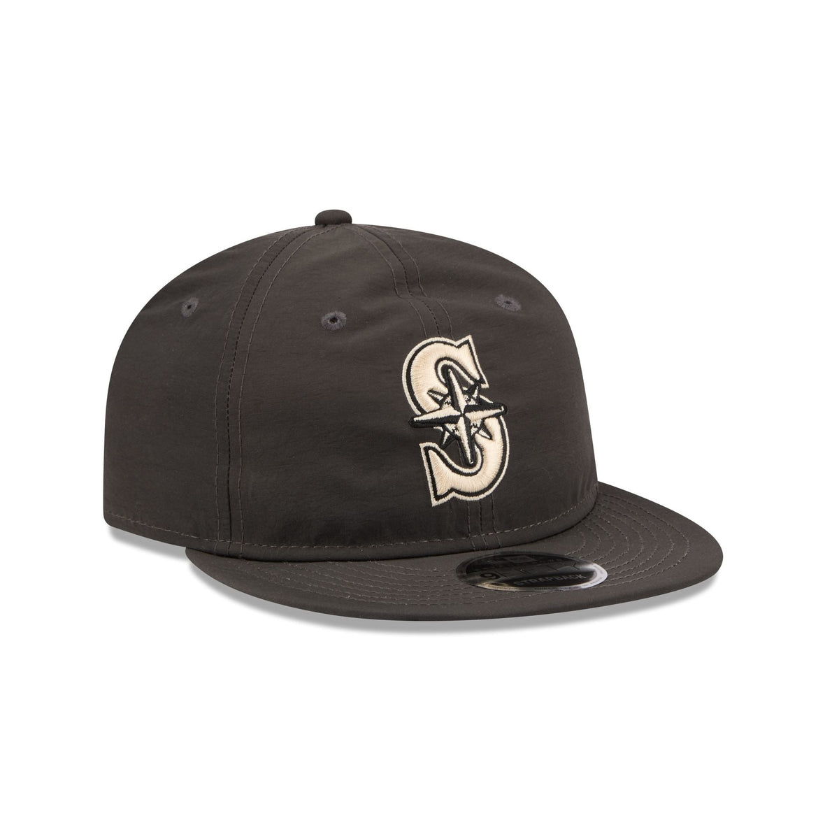 Seattle Mariners Three Looms Nylon Black Retro Crown 9FIFTY Adjustable Hat