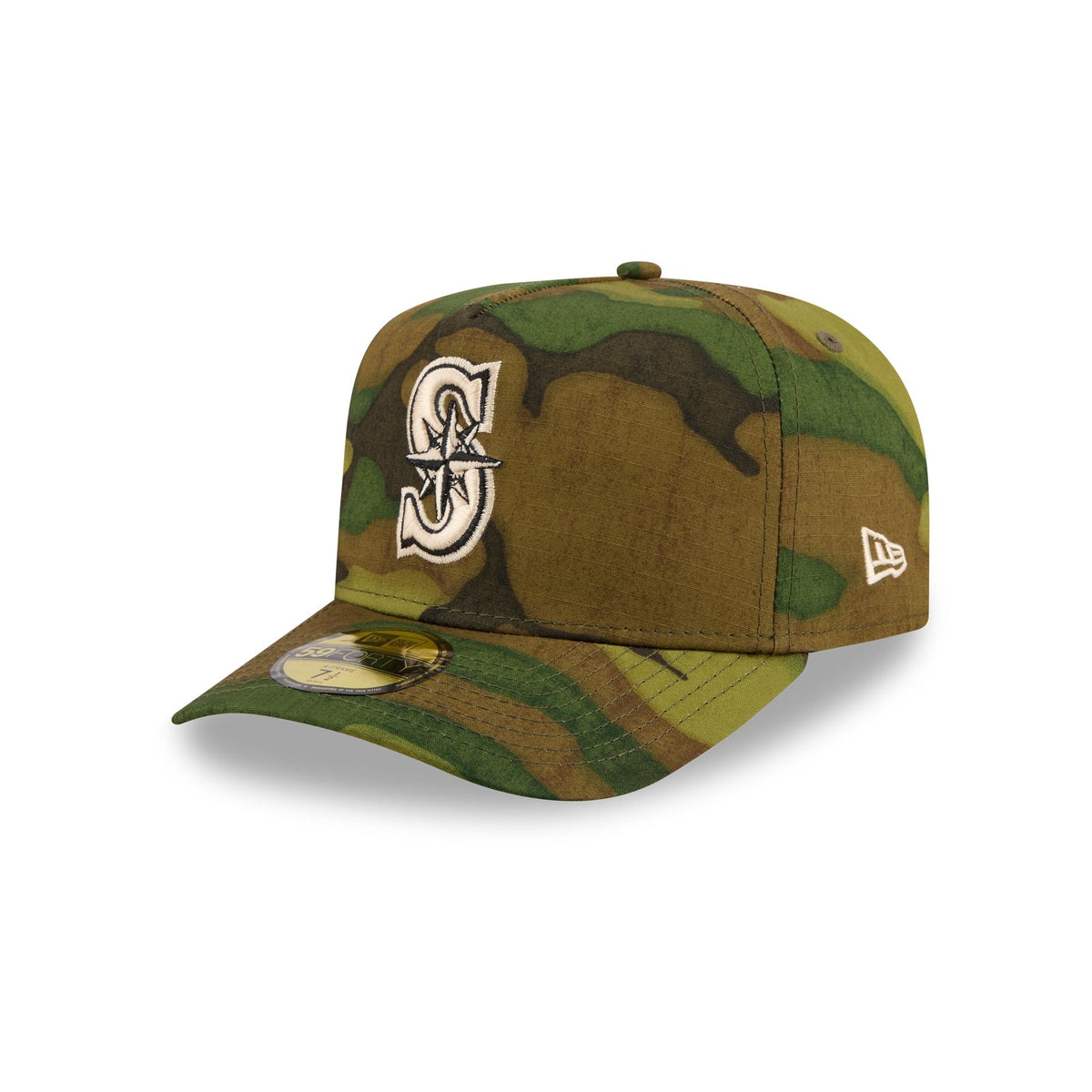 Seattle Mariners Three Looms Ripstop Camo 59FORTY A-Frame Fitted Hat