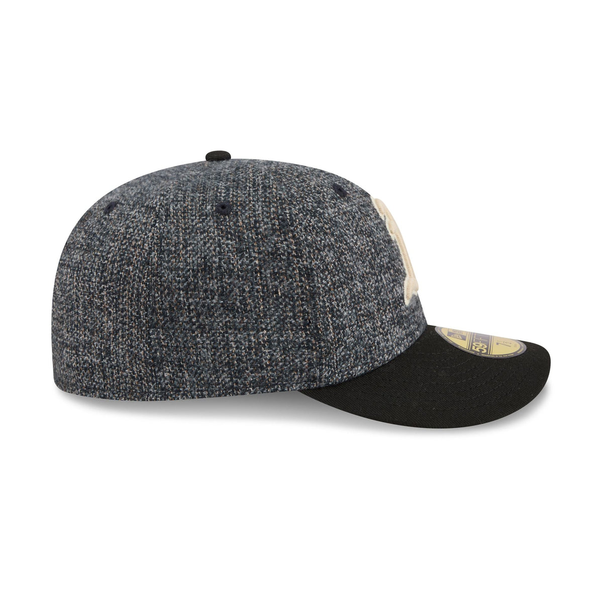 Athletics Three Looms Tweedy Cotton Black 59FIFTY Fitted Hat