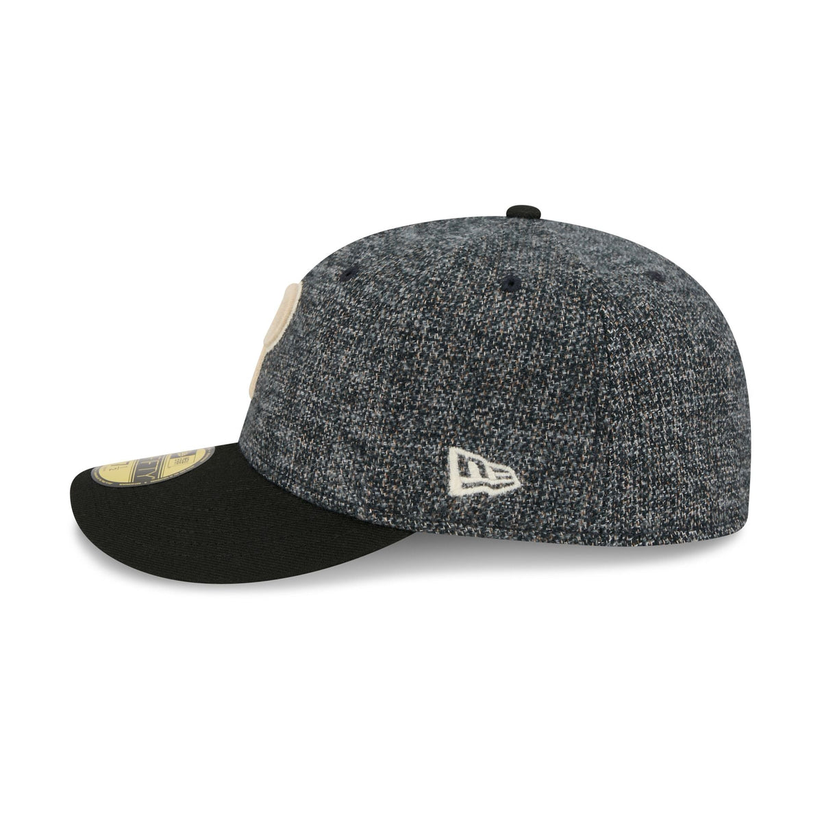 Philadelphia Phillies Three Looms Tweedy Cotton Black 59FIFTY Fitted Hat