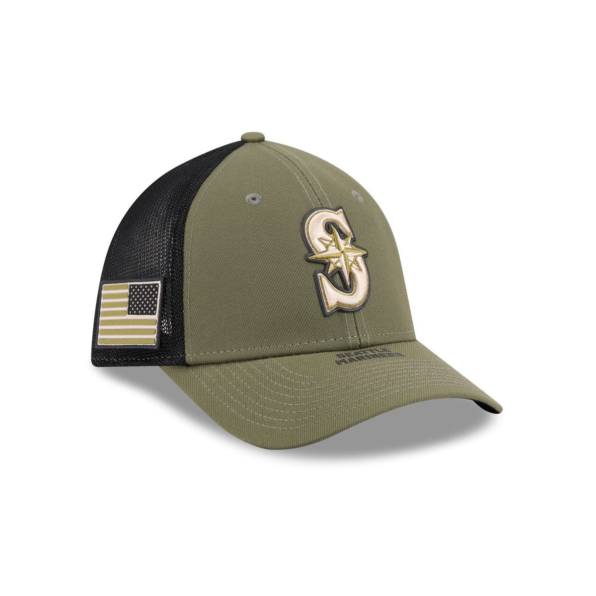 Seattle Mariners Armed Forces Day 2026 39THIRTY M-Crown Stretch Fit Hat