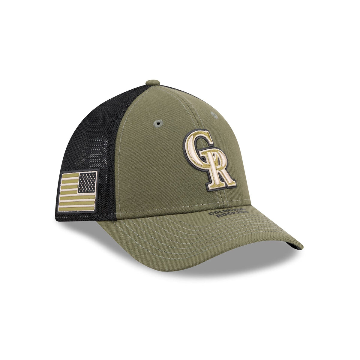 Colorado Rockies Armed Forces Day 2026 39THIRTY M-Crown Stretch Fit Hat