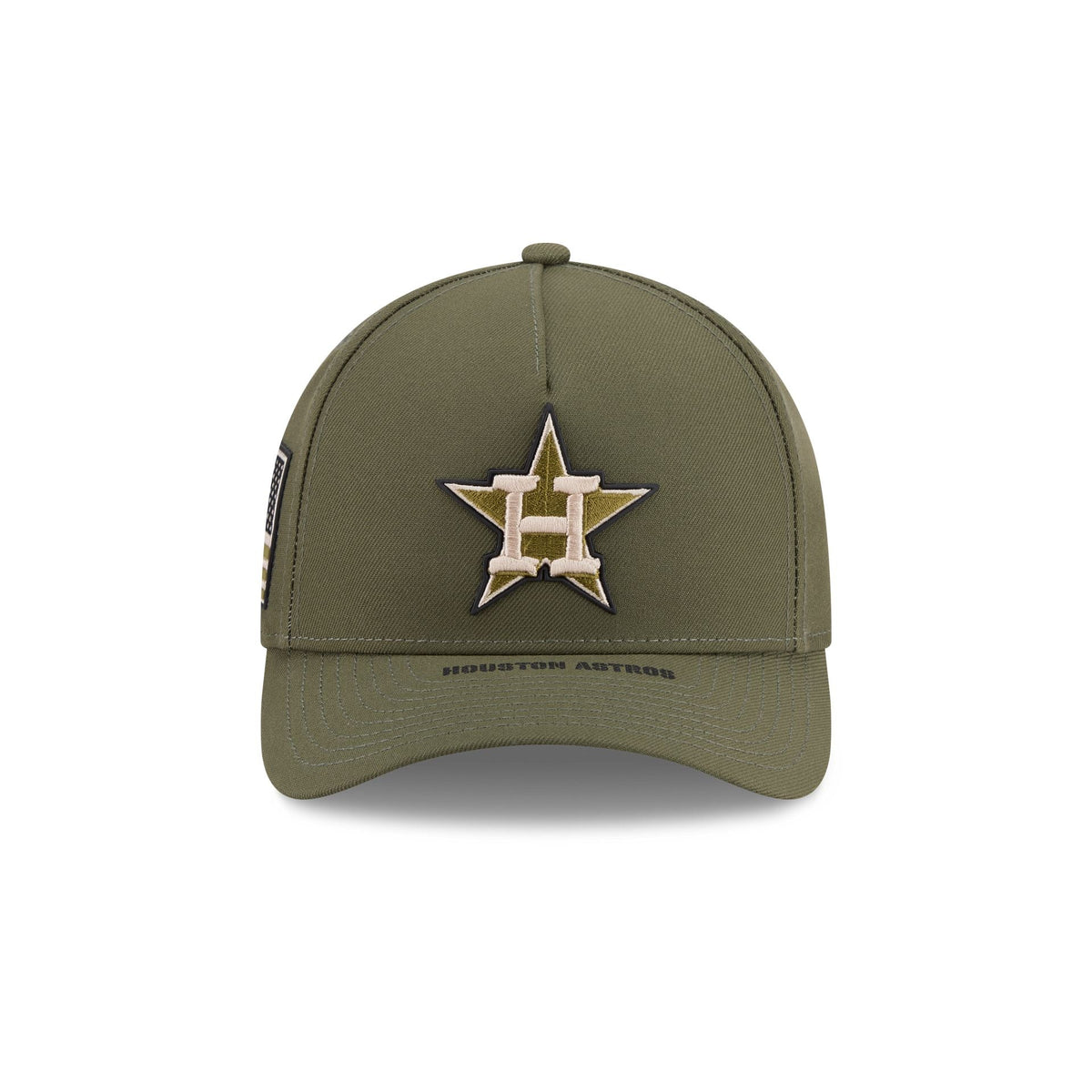 Houston Astros Armed Forces Day 2026 9FORTY M-Crown A-Frame Snapback Hat