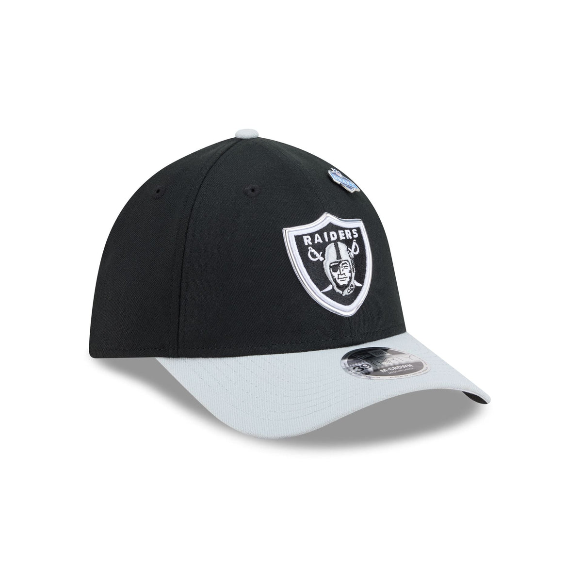 Las Vegas Raiders 2026 Draft 39THIRTY M-Crown Stretch Fit Hat